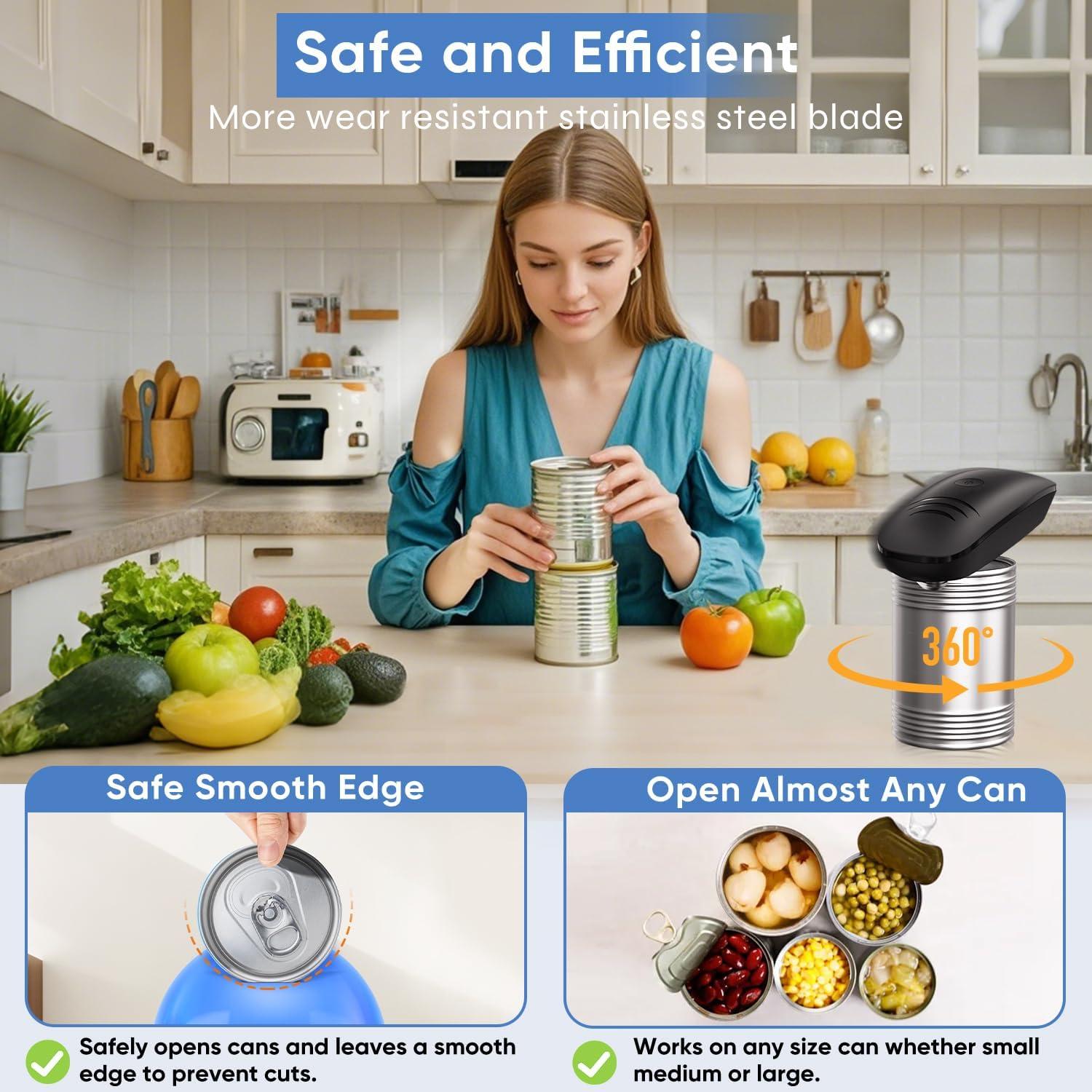 Abrelatas Eléctrico Automático YonBafld Recargable 2600mAh