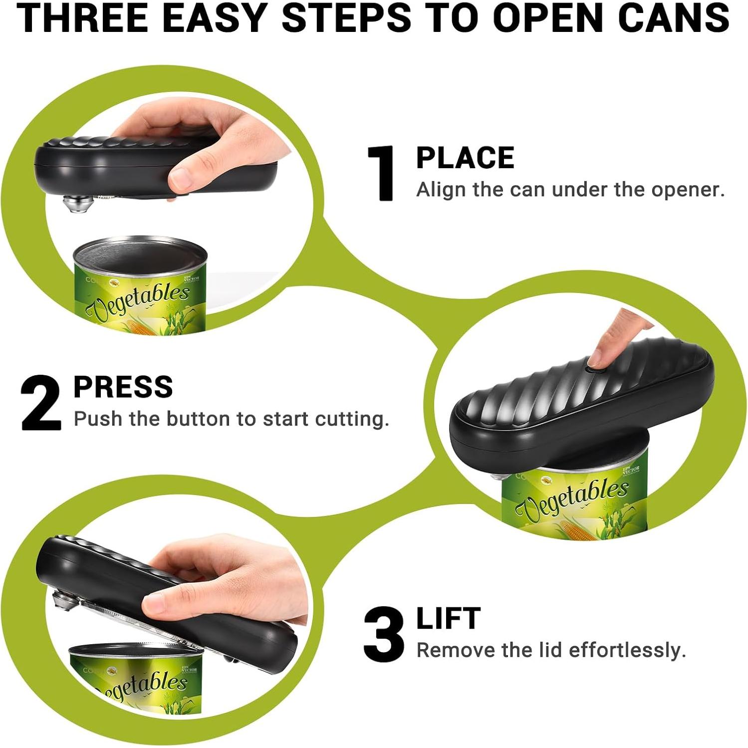 Abrelatas Eléctrico Duyiho Automático Recargable para Ancianos