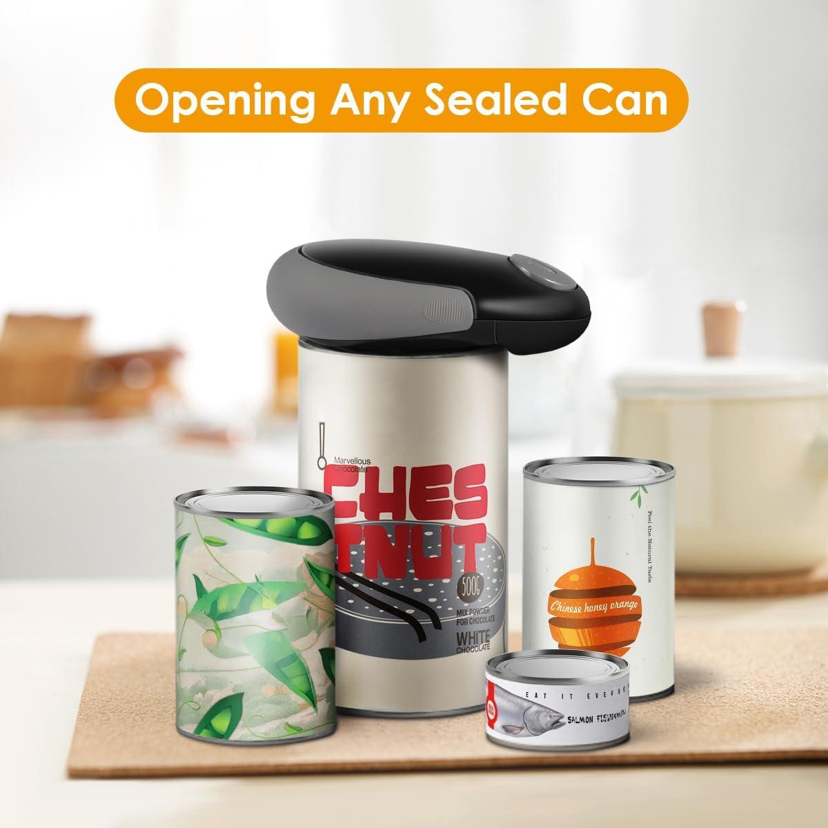 Abrelatas Eléctrico Automático Genérico 60W Negro Ergonomico