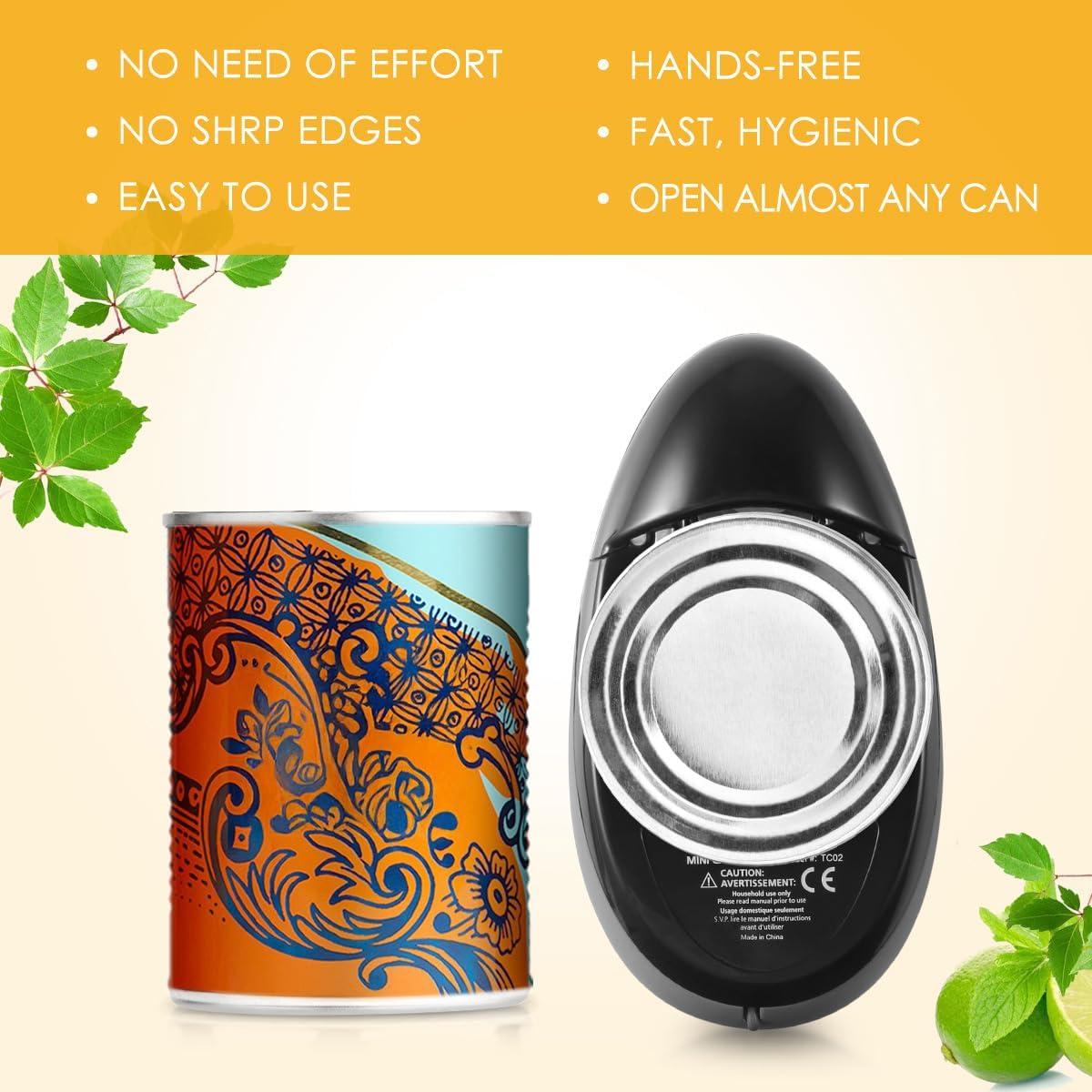 Abrelatas Eléctrico Automático Genérico 60W Negro Ergonomico