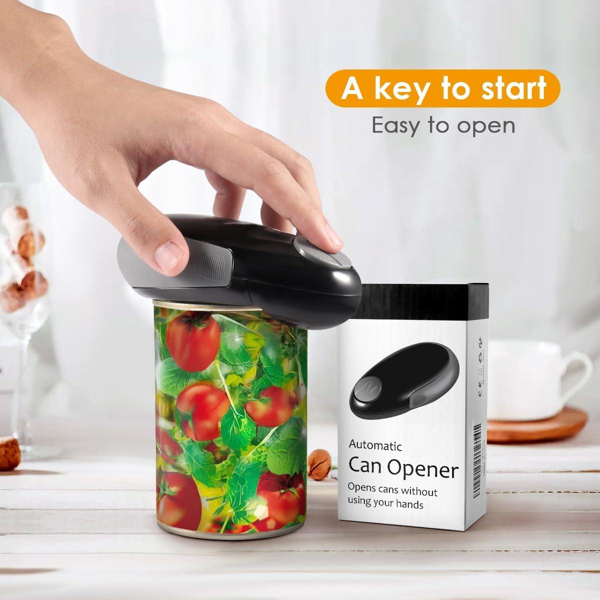 Abrelatas Eléctrico Automático Genérico 60W Negro Ergonomico