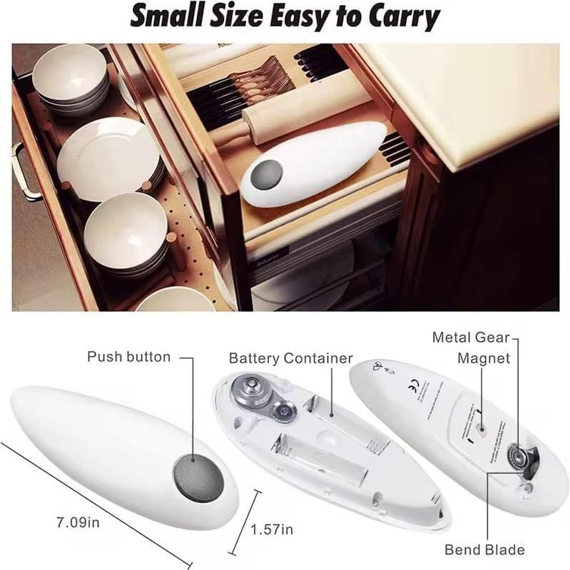 Abrelatas Eléctrico Genérica Automático 170W Blanco