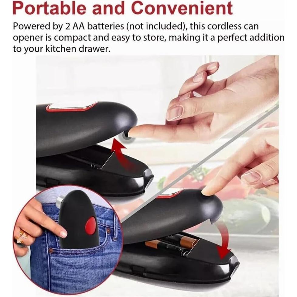 Abrelatas Eléctrico Automático Genérico 17.95 cm Sin Manos