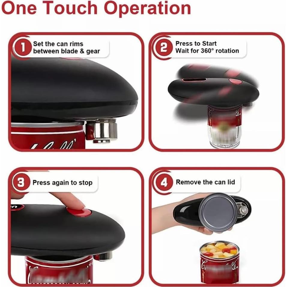 Abrelatas Eléctrico Automático Genérico 17.95 cm Sin Manos