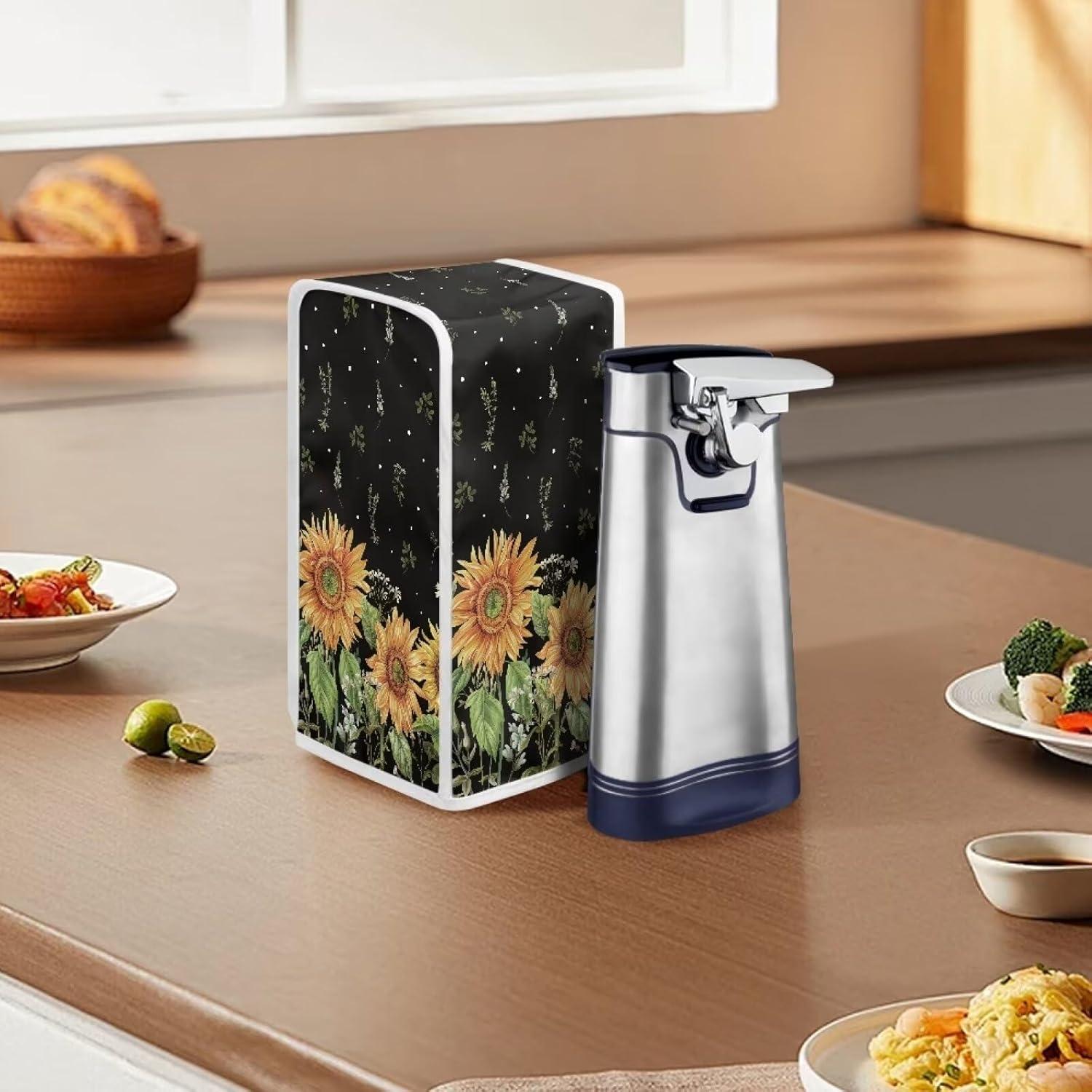 Cubierta de Polvo para Abrelatas Eléctrico ZUXONGSY Girasol