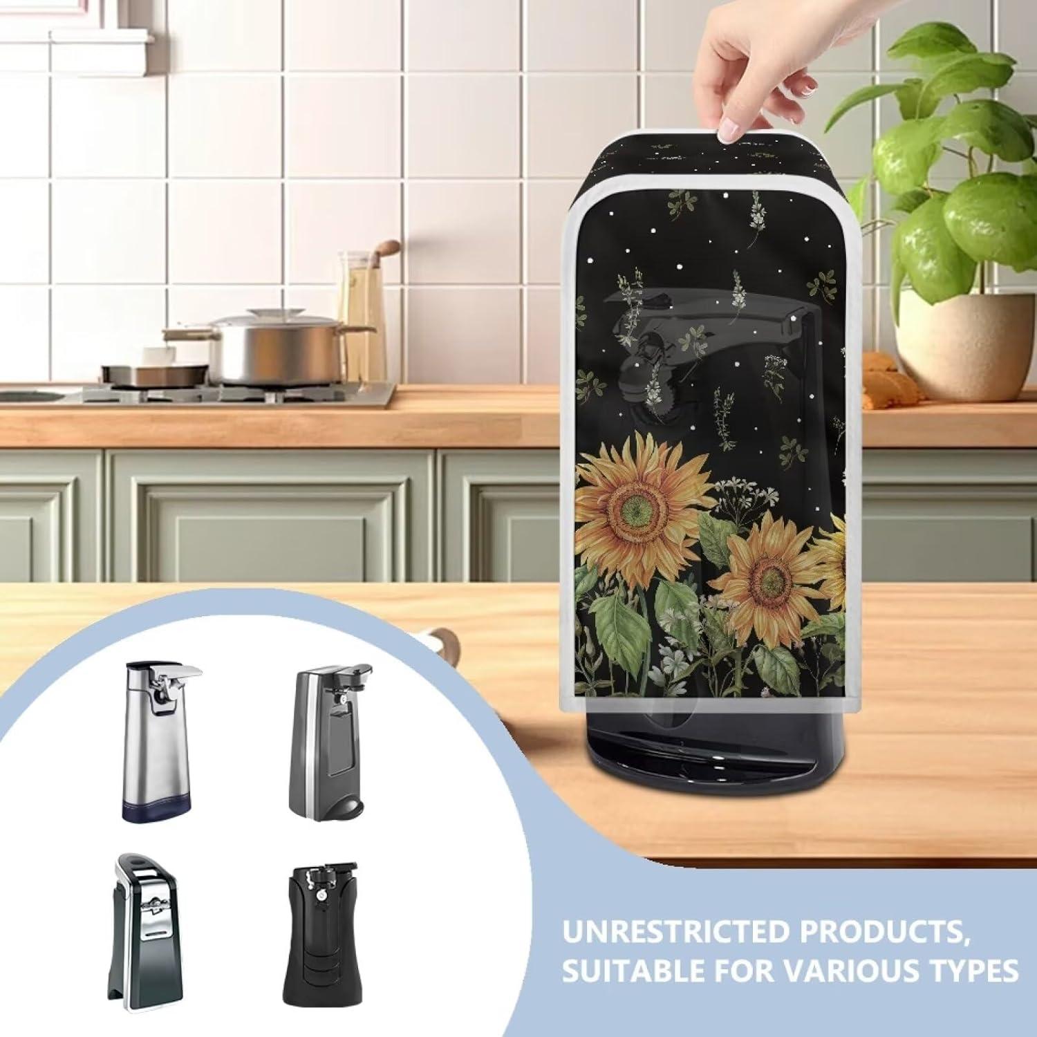 Cubierta de Polvo para Abrelatas Eléctrico ZUXONGSY Girasol