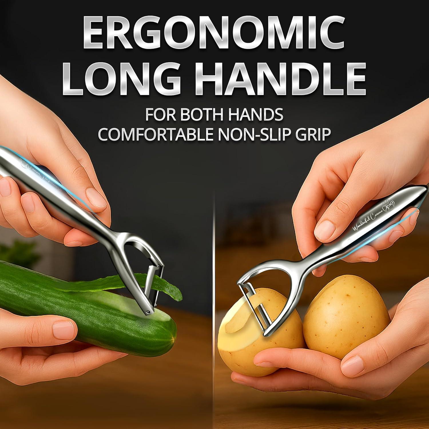 Pelador de Verduras Wonderful Cuisine PEELMATE Acero Inoxidable