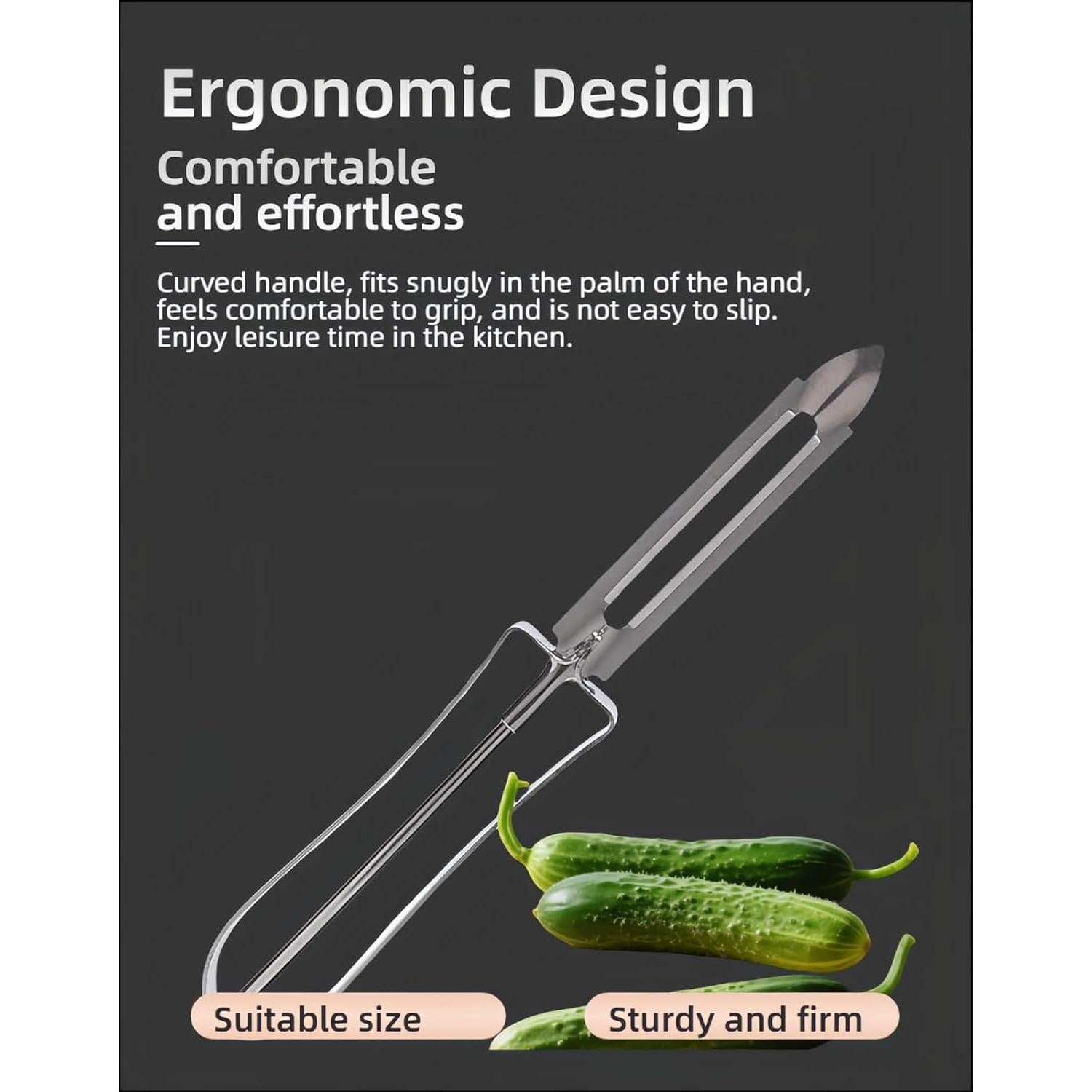 Pelador de Verduras RyanDesign RD - Acero Inoxidable Ergonómico