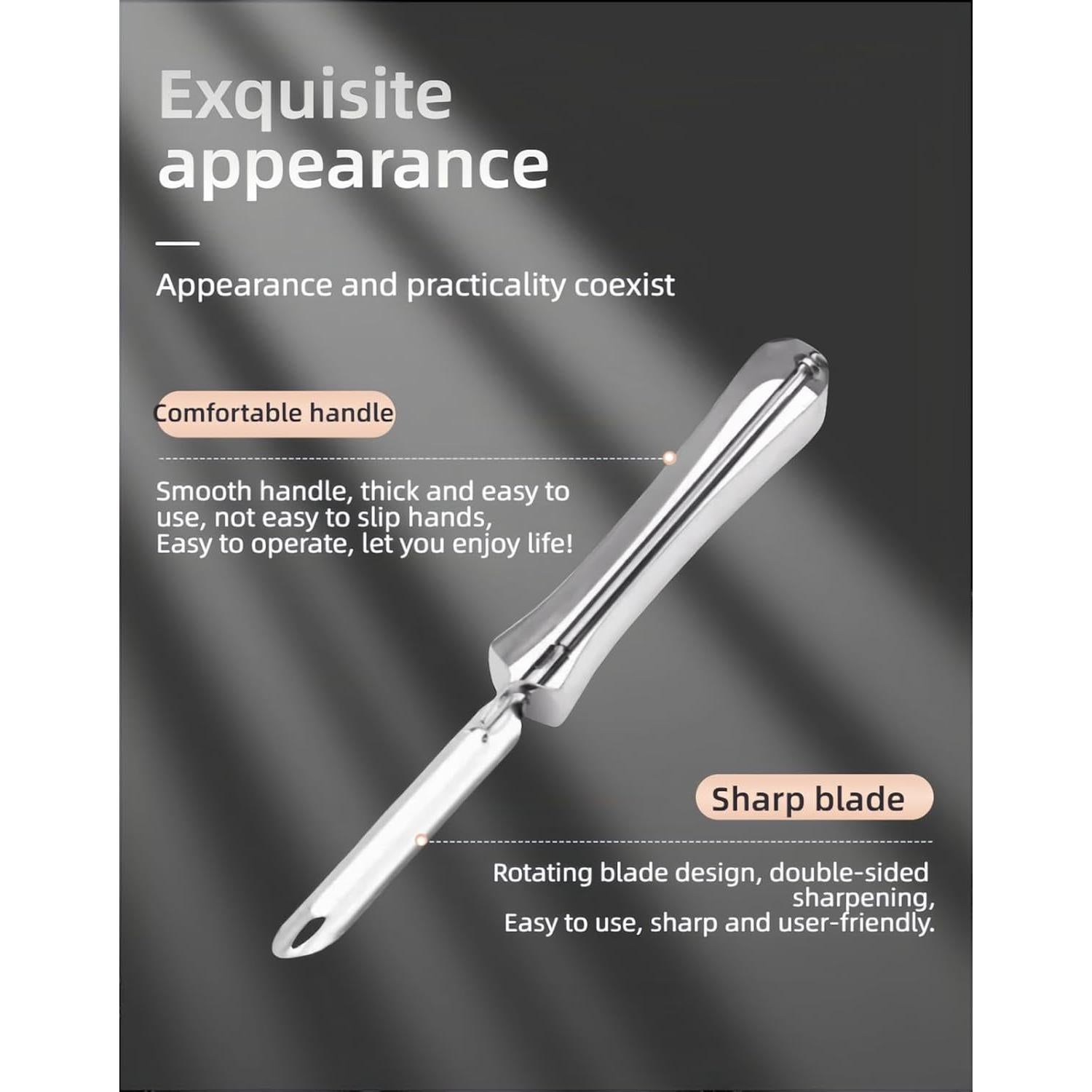 Pelador de Verduras RyanDesign RD - Acero Inoxidable Ergonómico