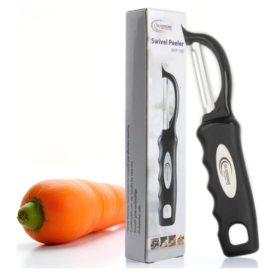 Pelador Giratorio Silverdome - Acero Inoxidable Ergonómico 20.32 cm