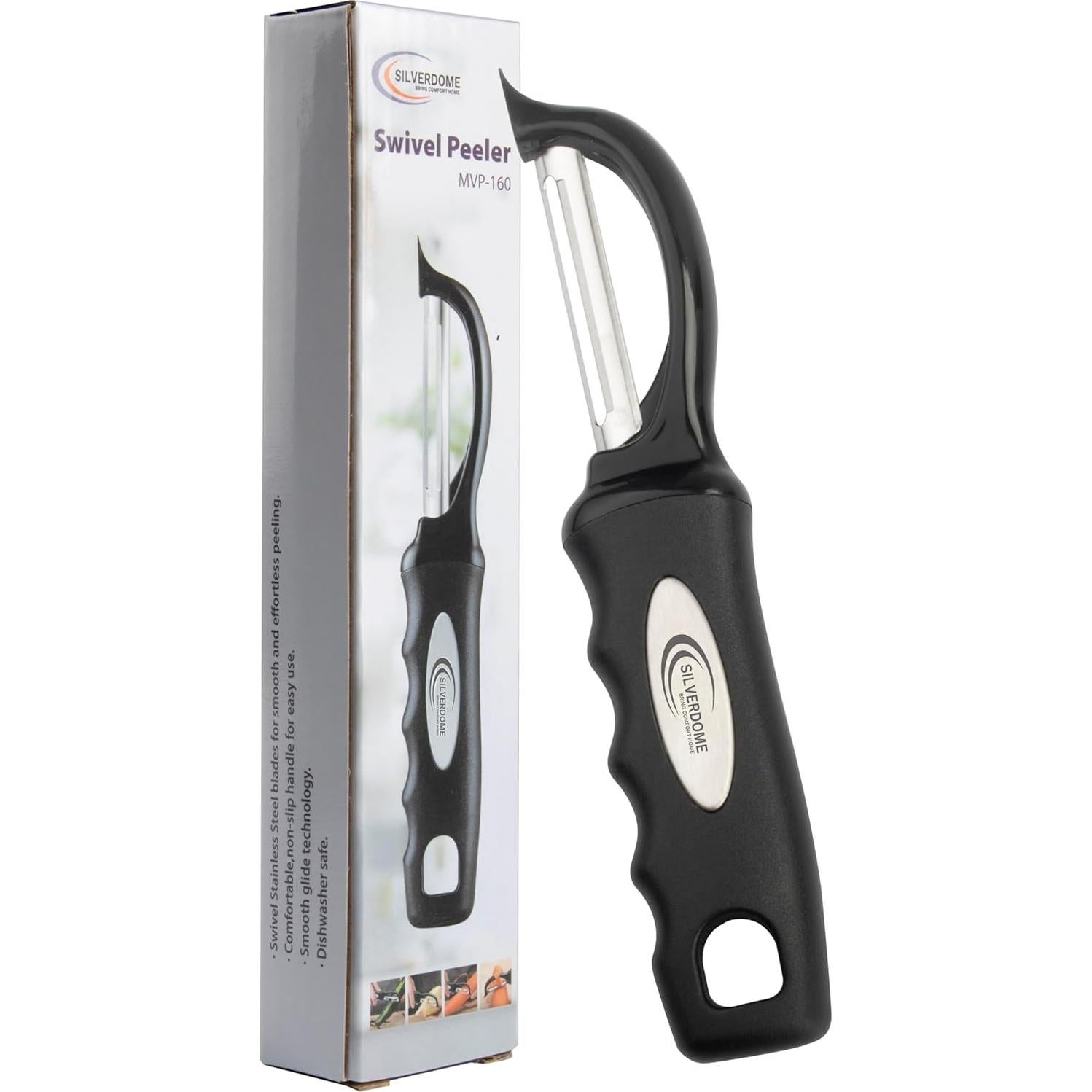 Pelador Giratorio Silverdome - Acero Inoxidable Ergonómico 20.32 cm