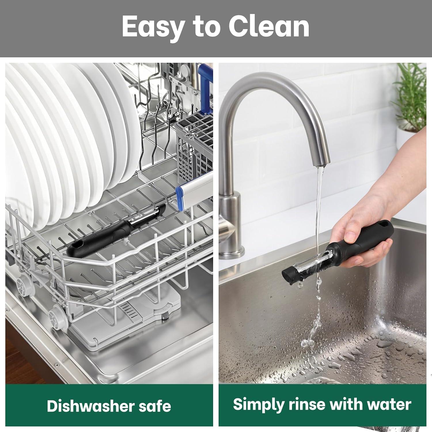 Pelador de Verduras Giratorio Beneno PL1O1BK1, Acero Inoxidable