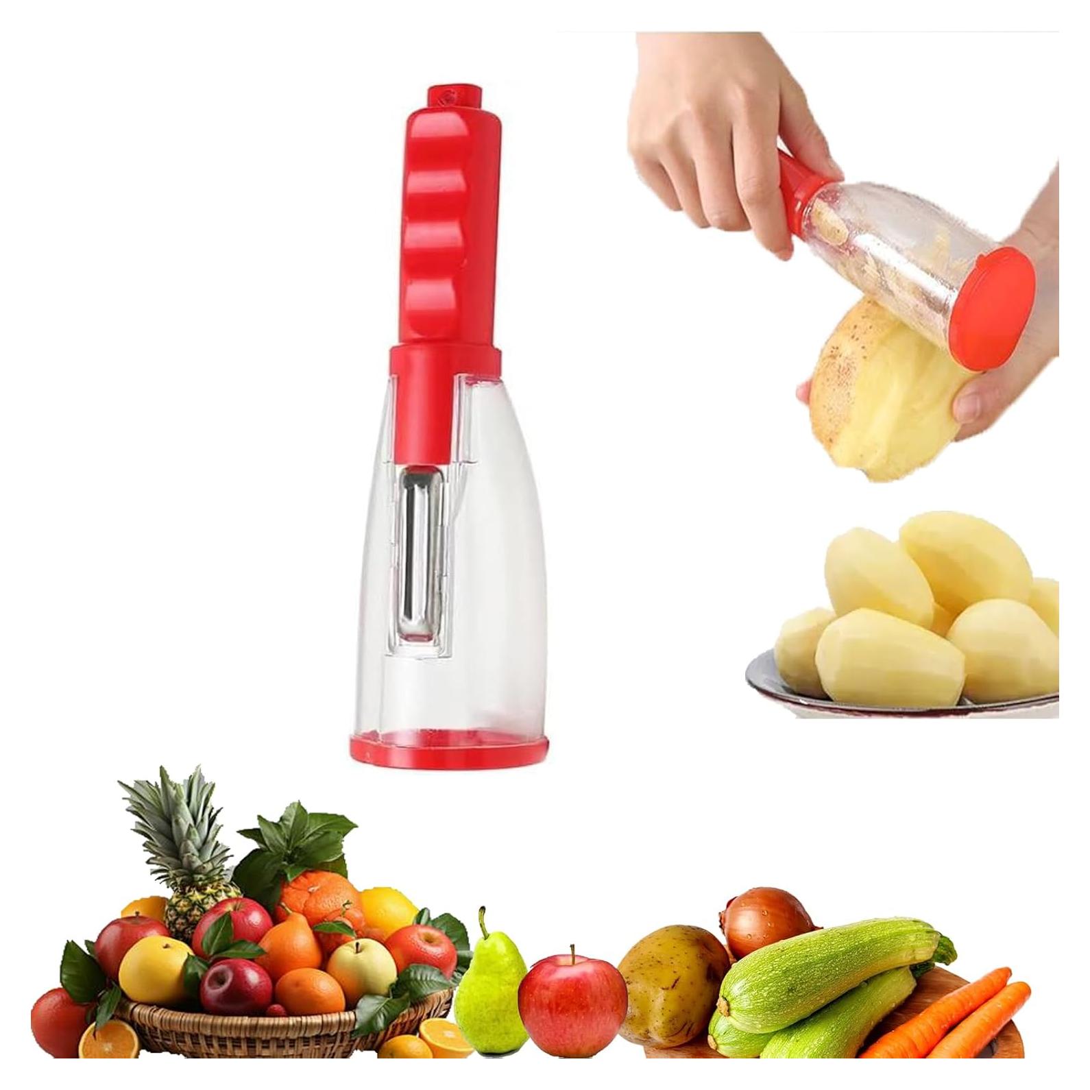 Pelador de Verduras Tochinkar 2025 Rojo con Recogedor