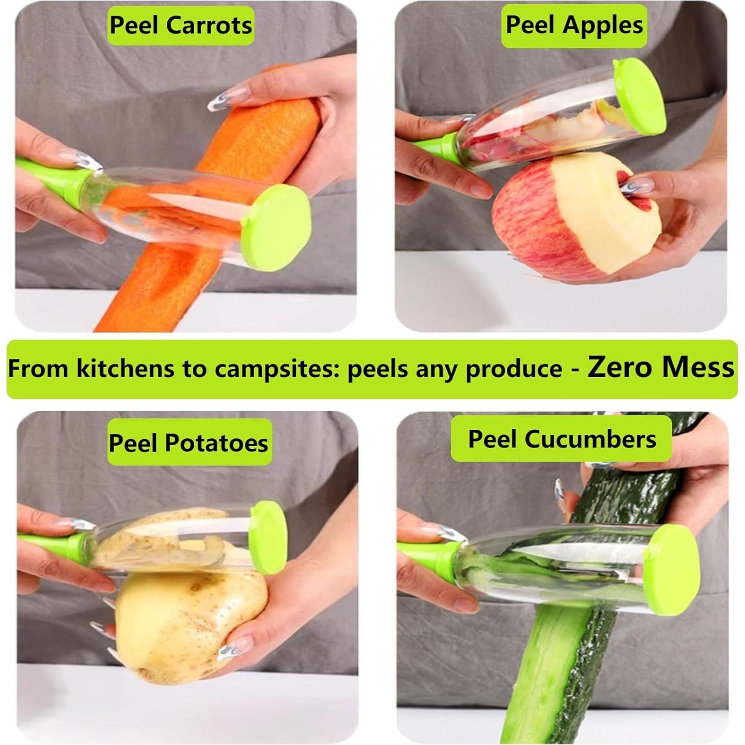 Pelador de Verduras Tochinkar 2025 Rojo con Recogedor