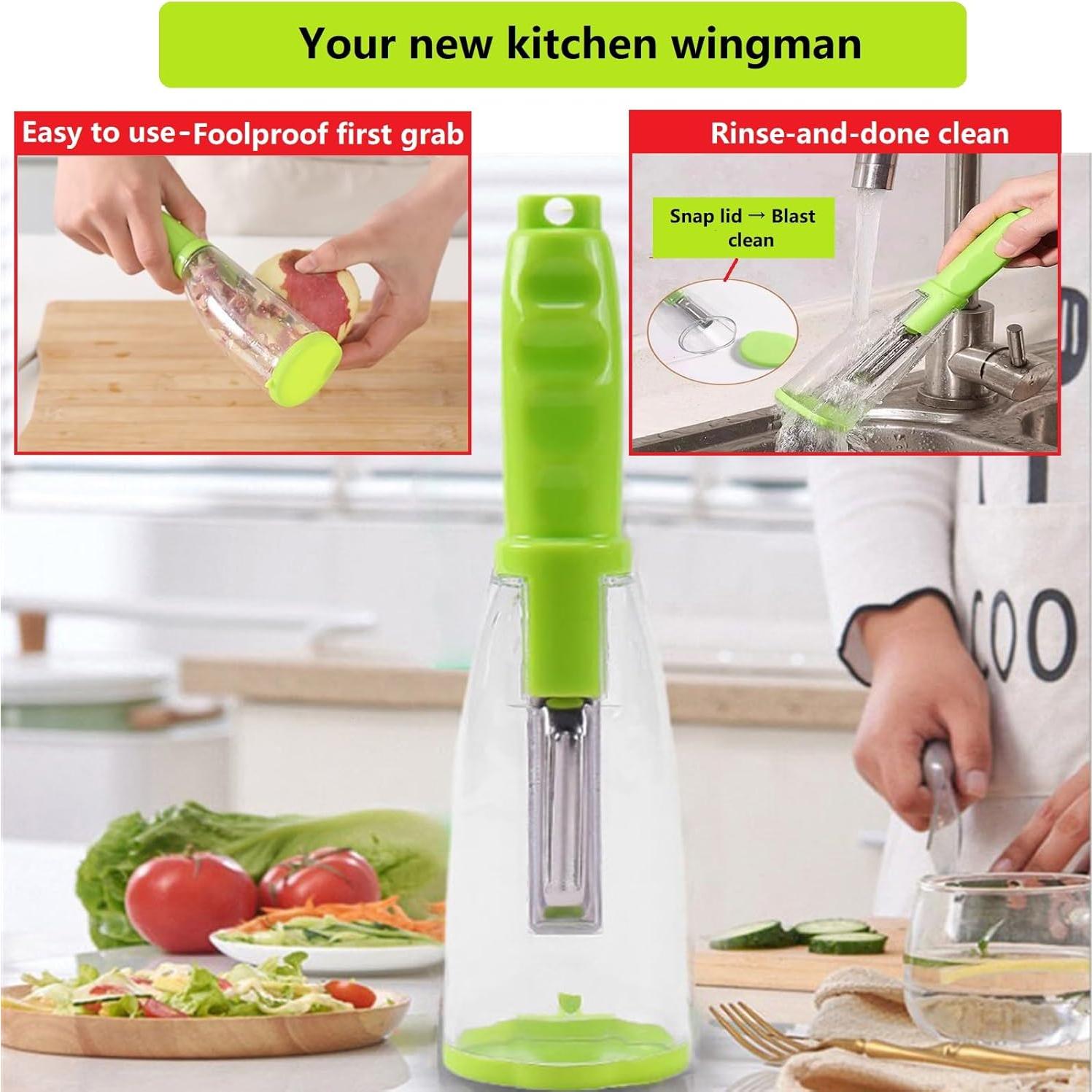 Pelador de Verduras Tochinkar 2025 Rojo con Recogedor