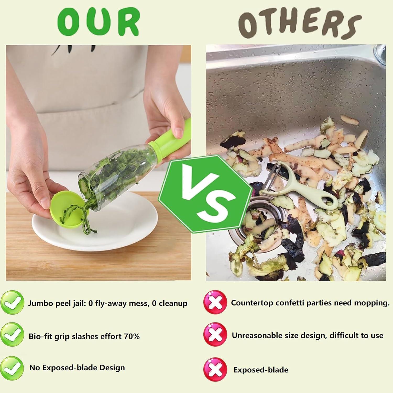 Pelador de Verduras Tochinkar 2025 Rojo con Recogedor