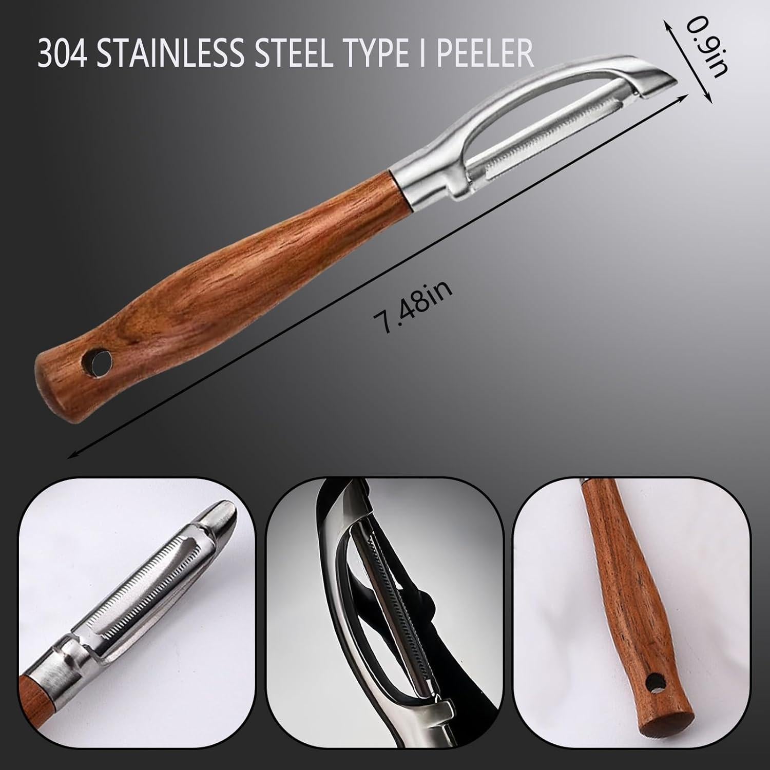 Pelador de Verduras Profesional Laoxiongtou Acero Inoxidable