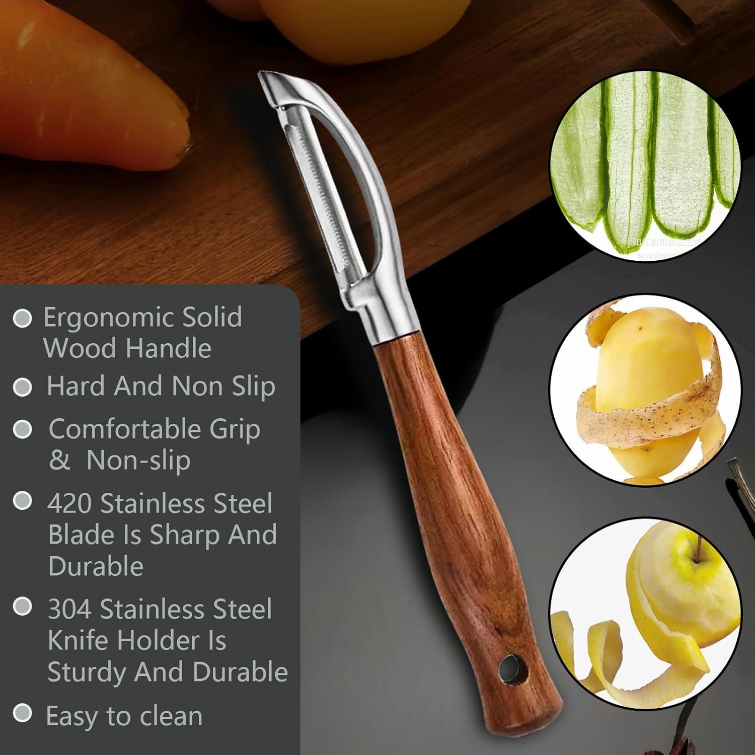 Pelador de Verduras Profesional Laoxiongtou Acero Inoxidable