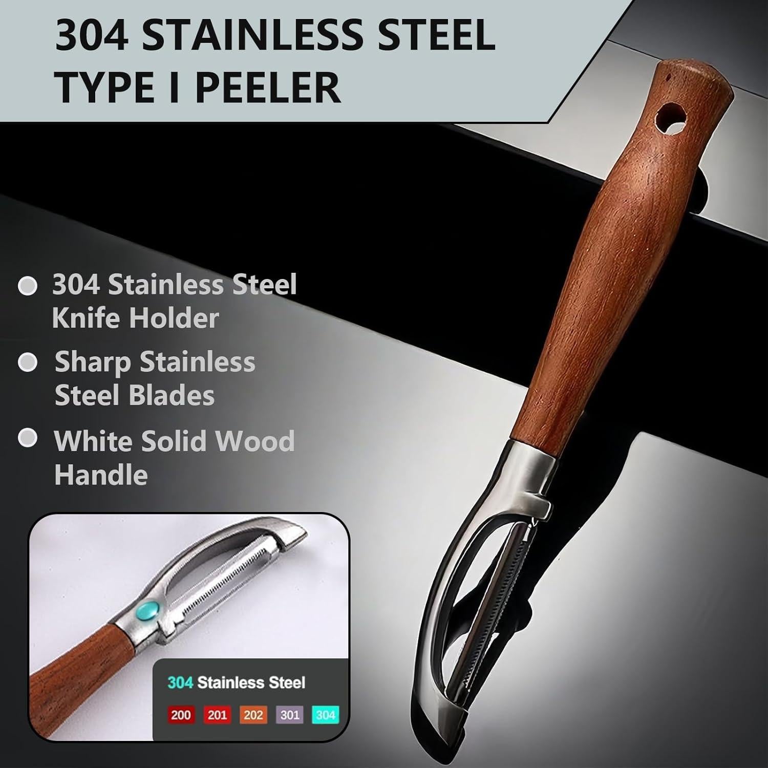 Pelador de Verduras Profesional Laoxiongtou Acero Inoxidable