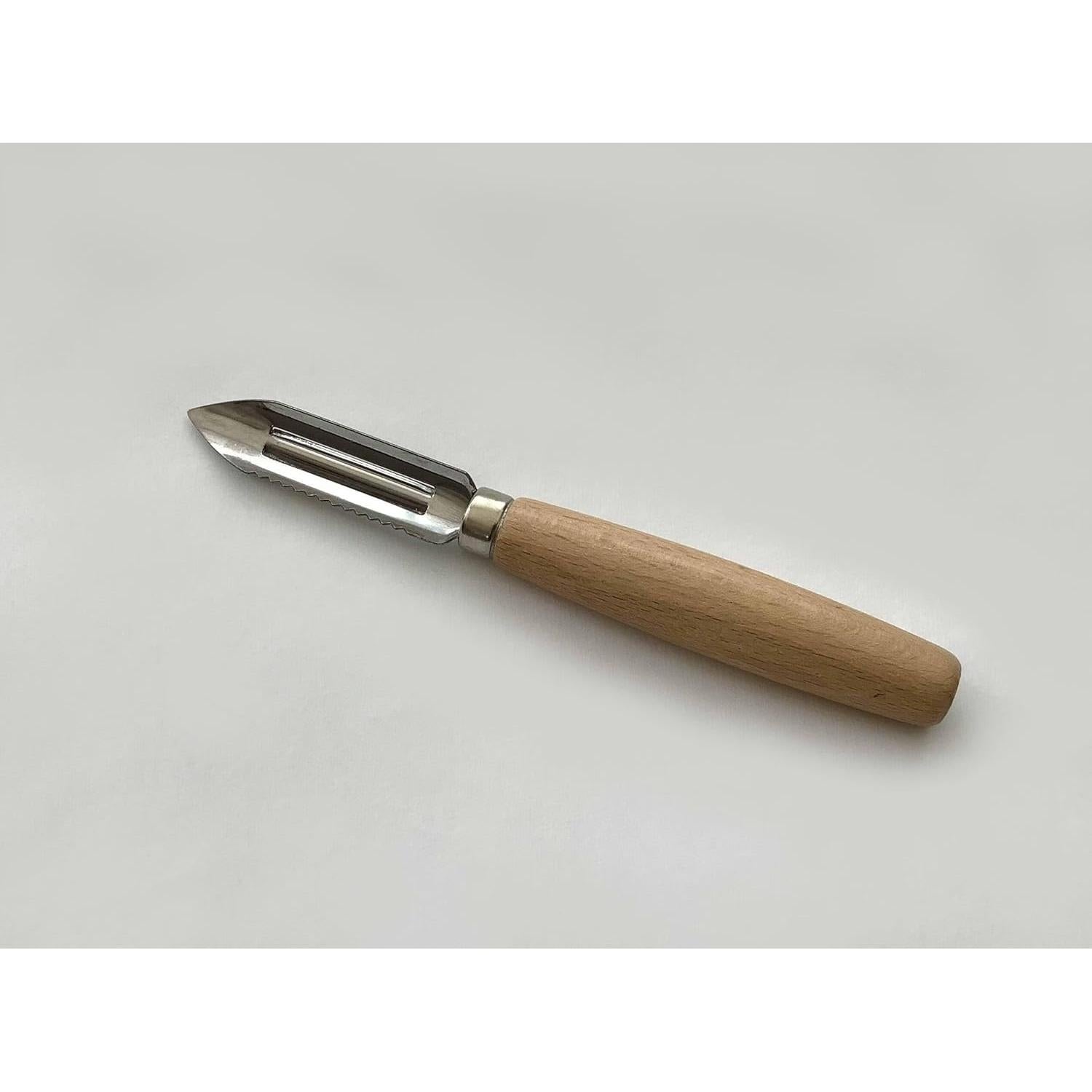 Pelador de Verduras Tredoni EI1 - Acero Inoxidable y Madera