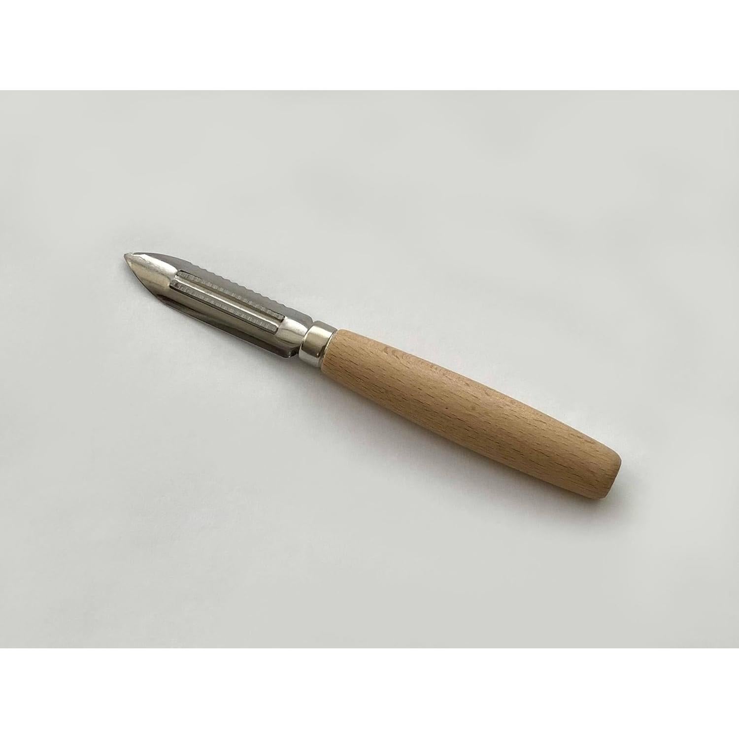 Pelador de Verduras Tredoni EI1 - Acero Inoxidable y Madera