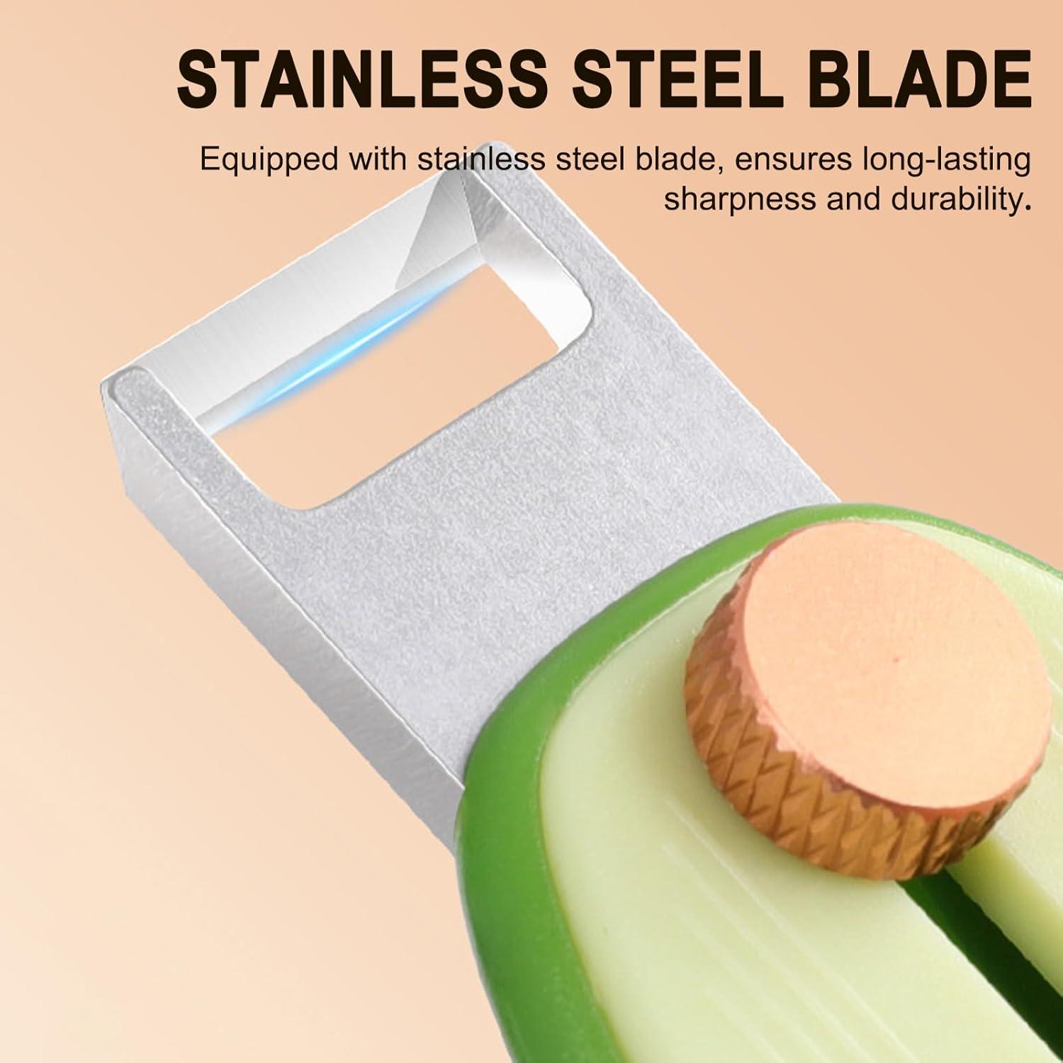 Pelador de Frutas y Verduras Tizee 2025 Ergonómico Verde