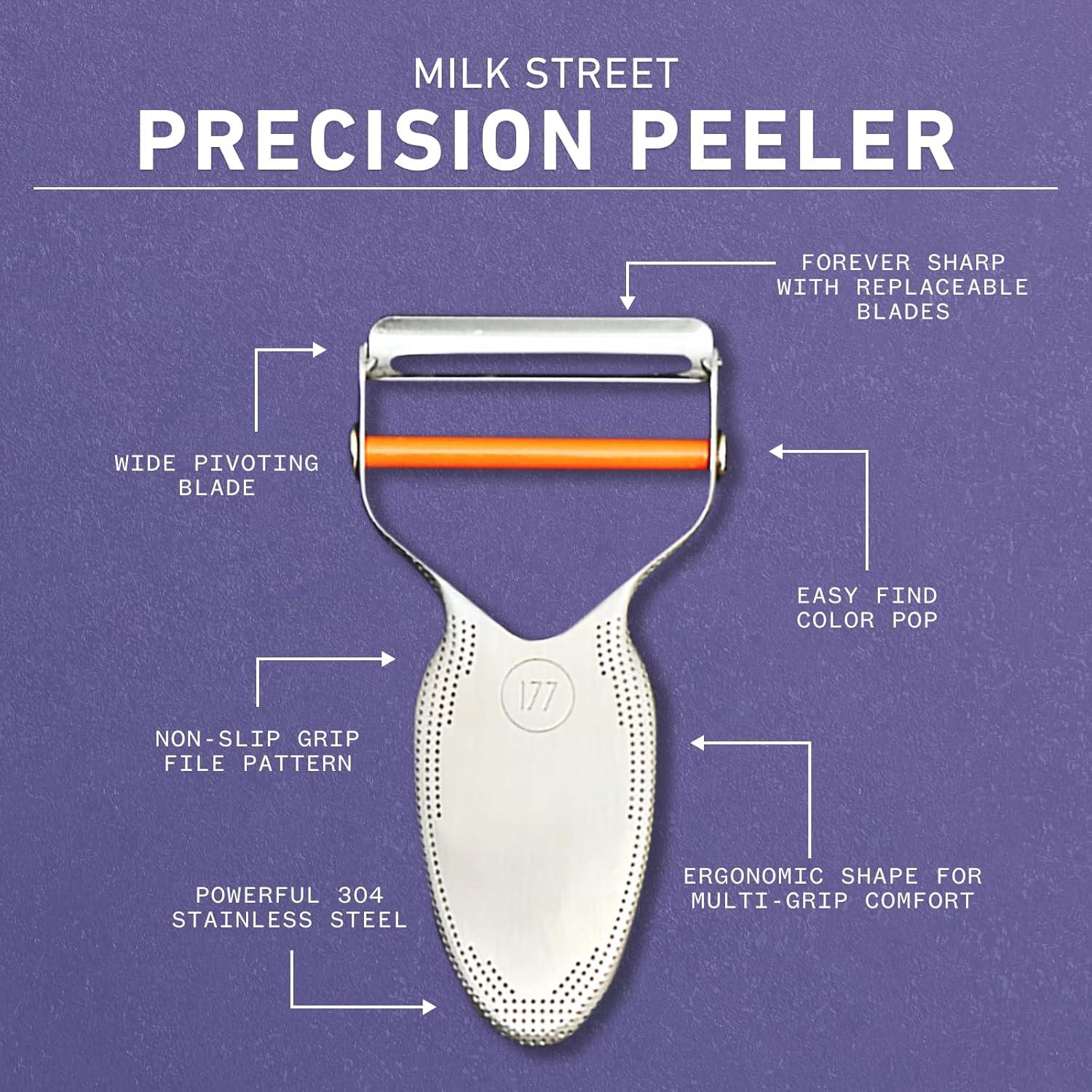 Pelador de Precisión Milk Street de Acero Inoxidable Ergonómico