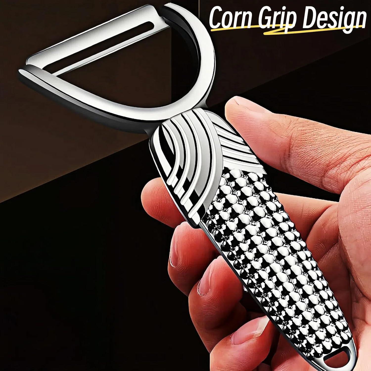 Pelador de Verduras MAXJOY Ergonómico de Acero Inoxidable 15.7cm