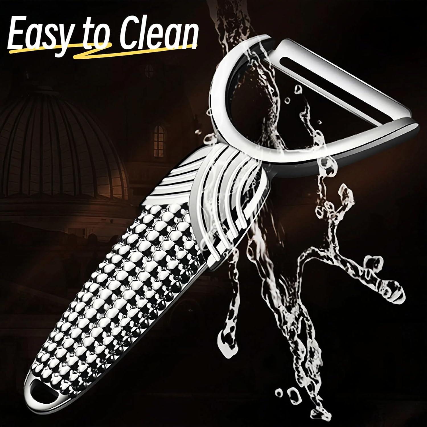 Pelador de Verduras MAXJOY Ergonómico de Acero Inoxidable 15.7cm