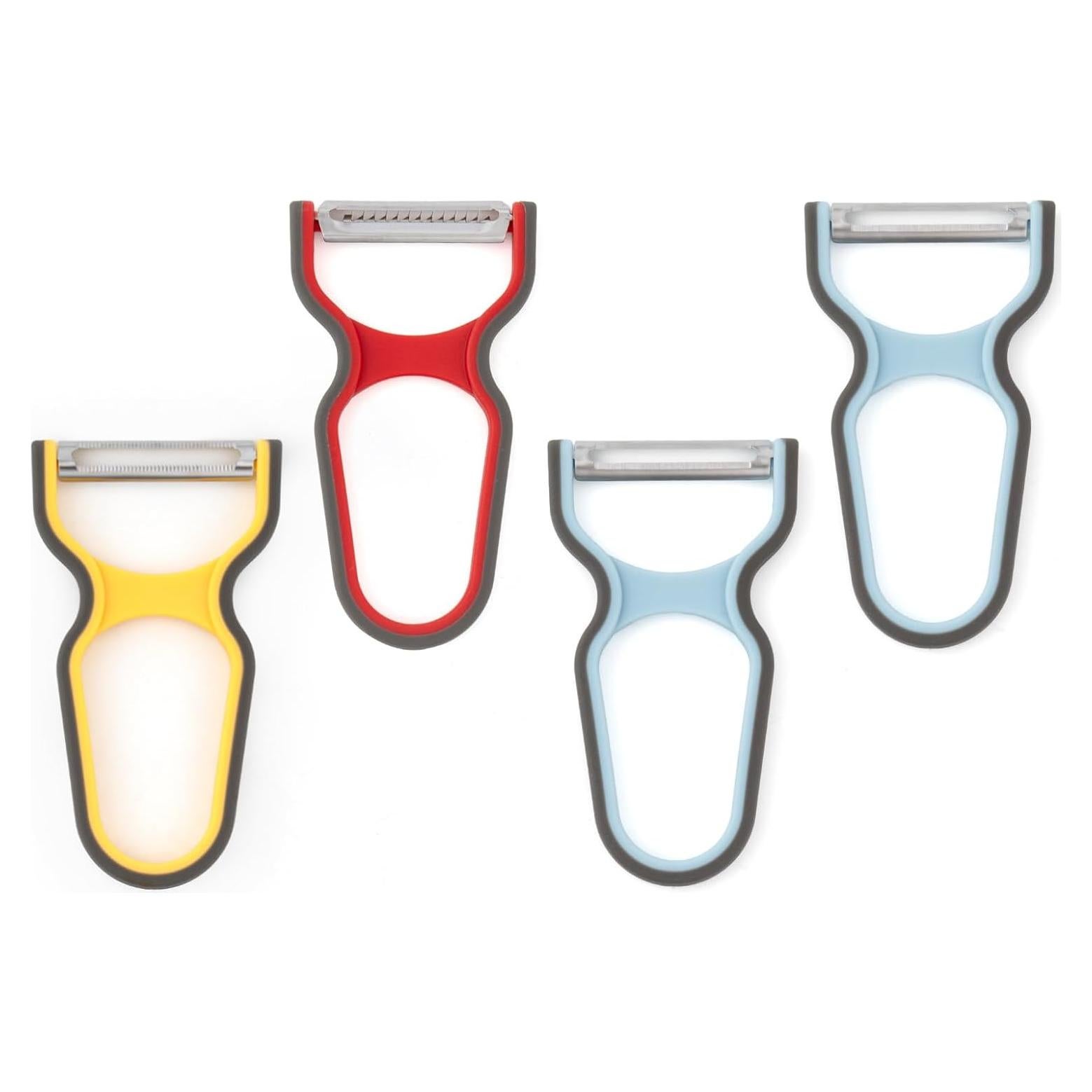 Juego de 4 Peladores SHINEMOON Acero Inoxidable Multicolor