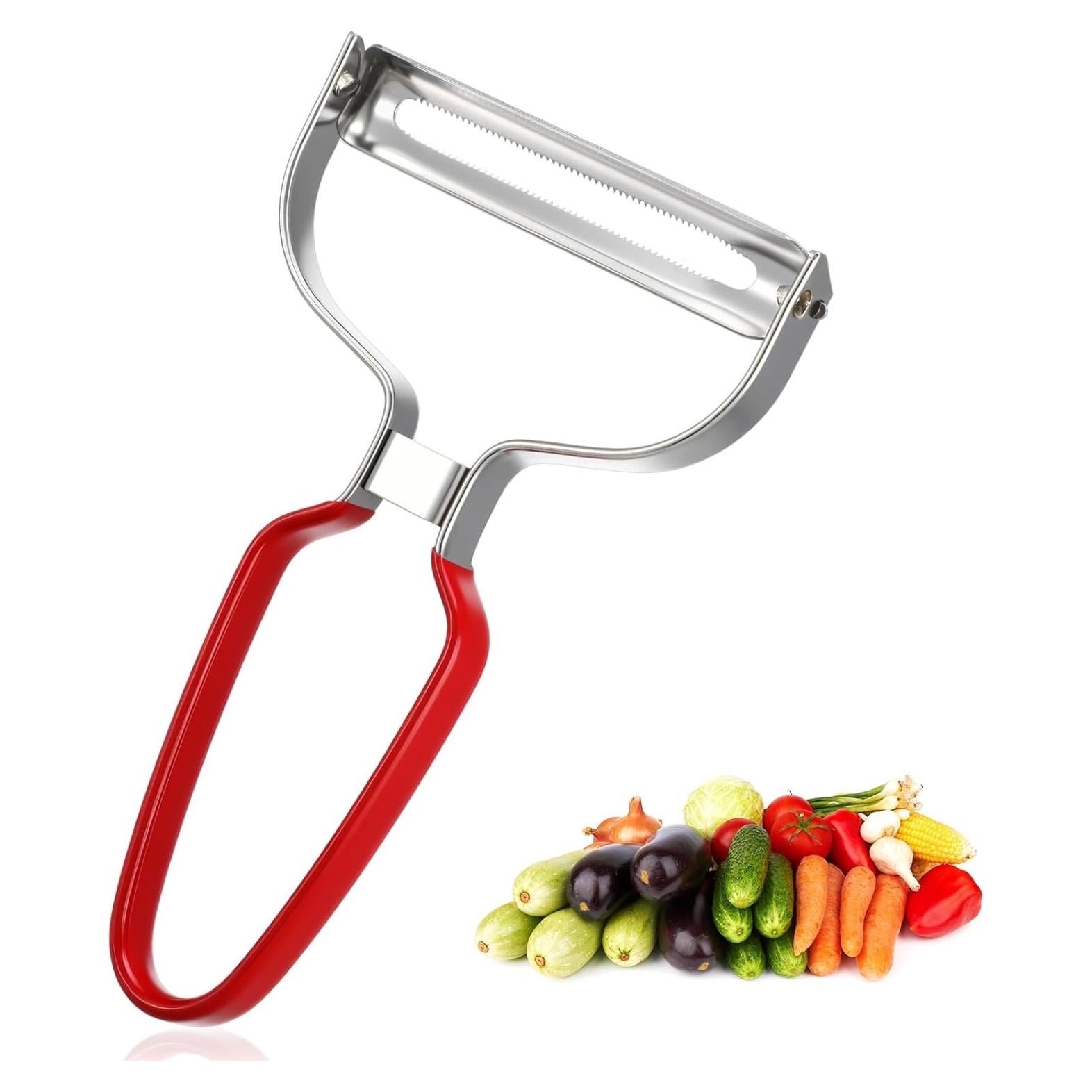 Pelador de Repollo BOHUIZ de Acero Inoxidable Rojo Ergonómico