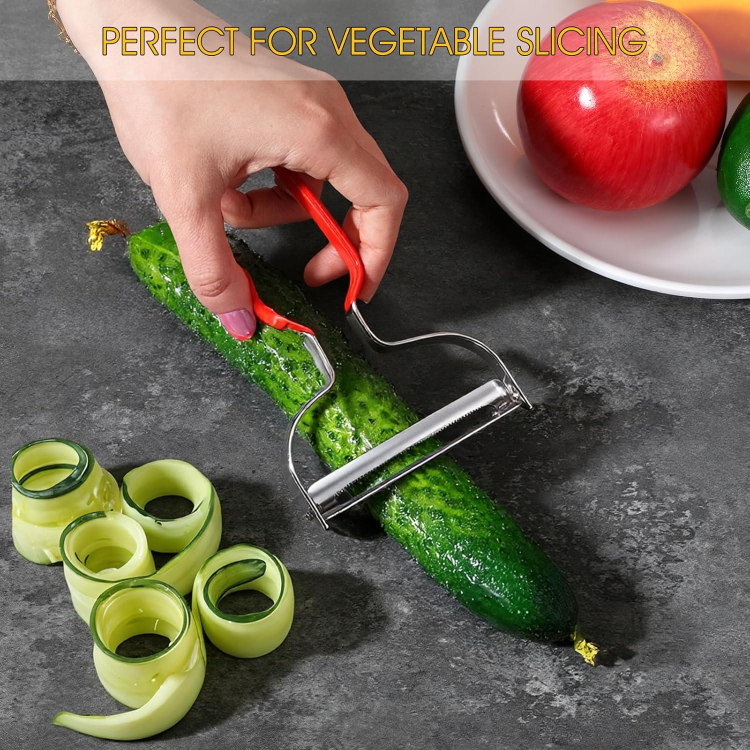 Pelador de Repollo BOHUIZ de Acero Inoxidable Rojo Ergonómico