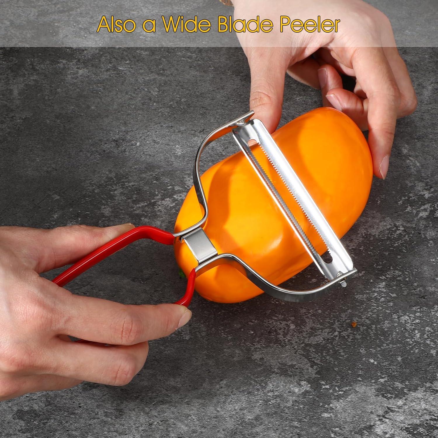 Pelador de Repollo BOHUIZ de Acero Inoxidable Rojo Ergonómico