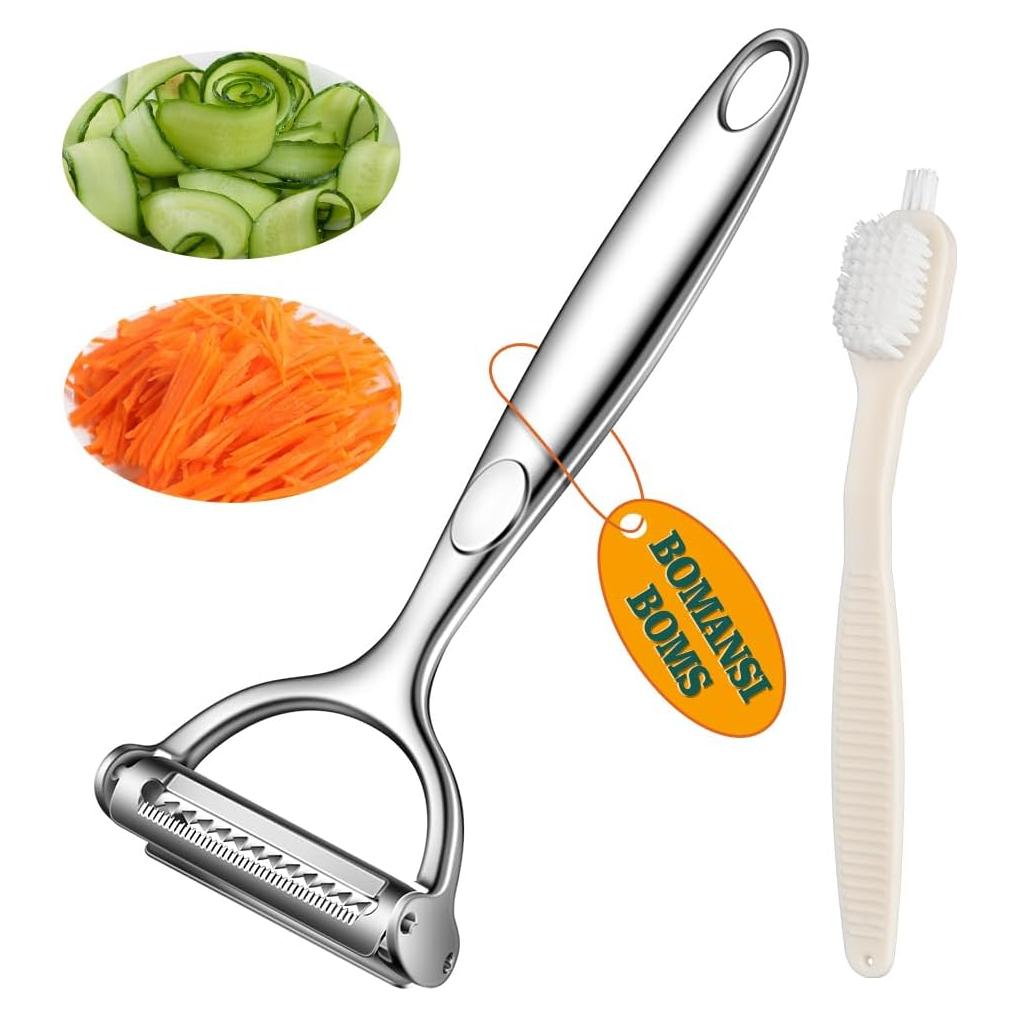 Pelador Julienne 2 en 1 BOMANSI BOMS Acero 15 cm