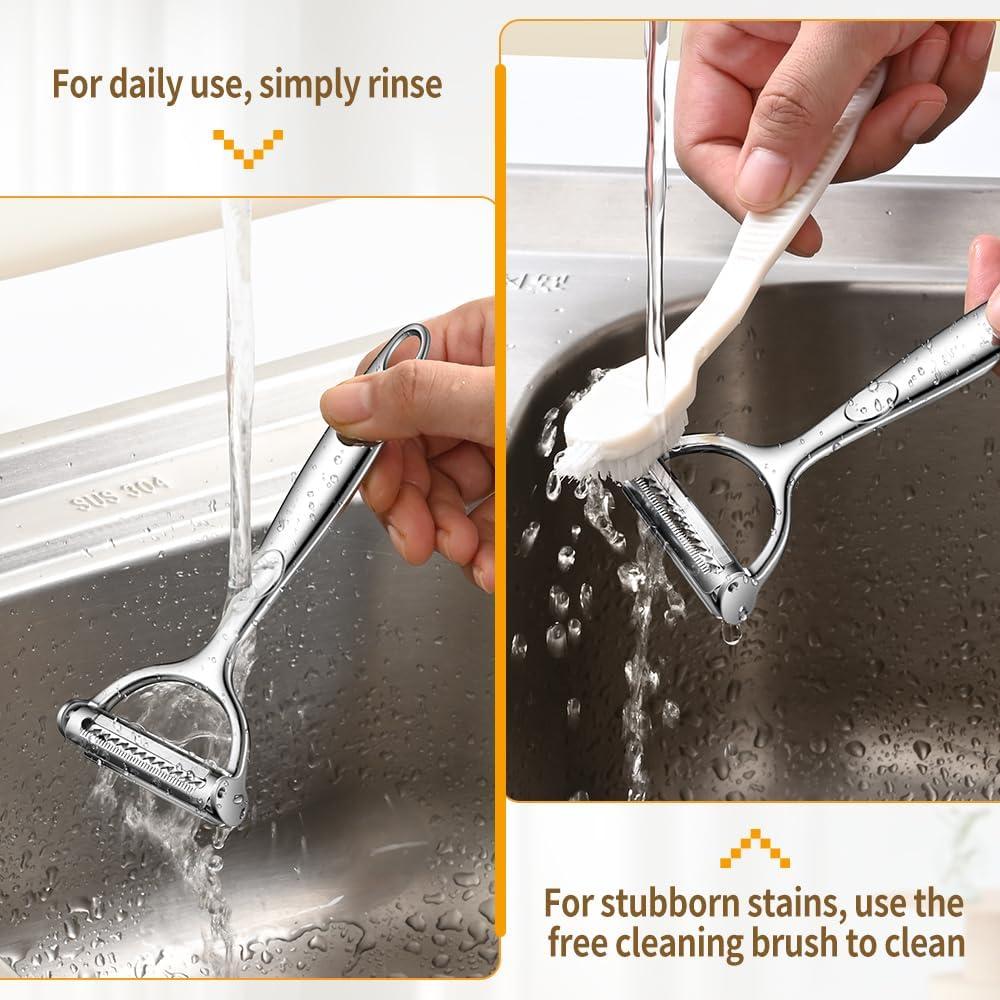 Pelador Julienne 2 en 1 BOMANSI BOMS Acero 15 cm