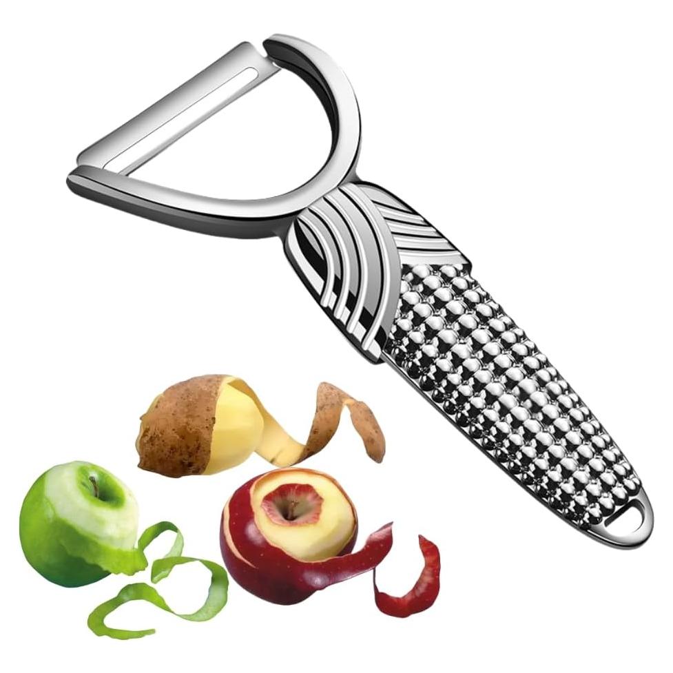 Pelador de Verduras Huakai Giratorio Acero Inoxidable Antideslizante