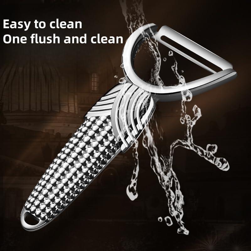 Pelador de Verduras Huakai Giratorio Acero Inoxidable Antideslizante