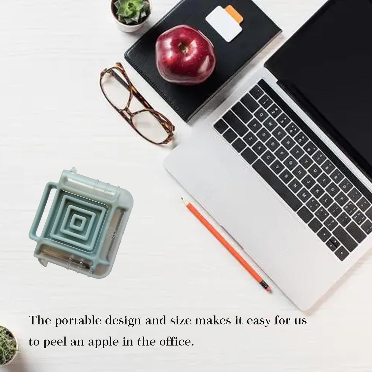 Pelador de Verduras Portátil Dokpod con 3 Cuchillas de Acero Inox