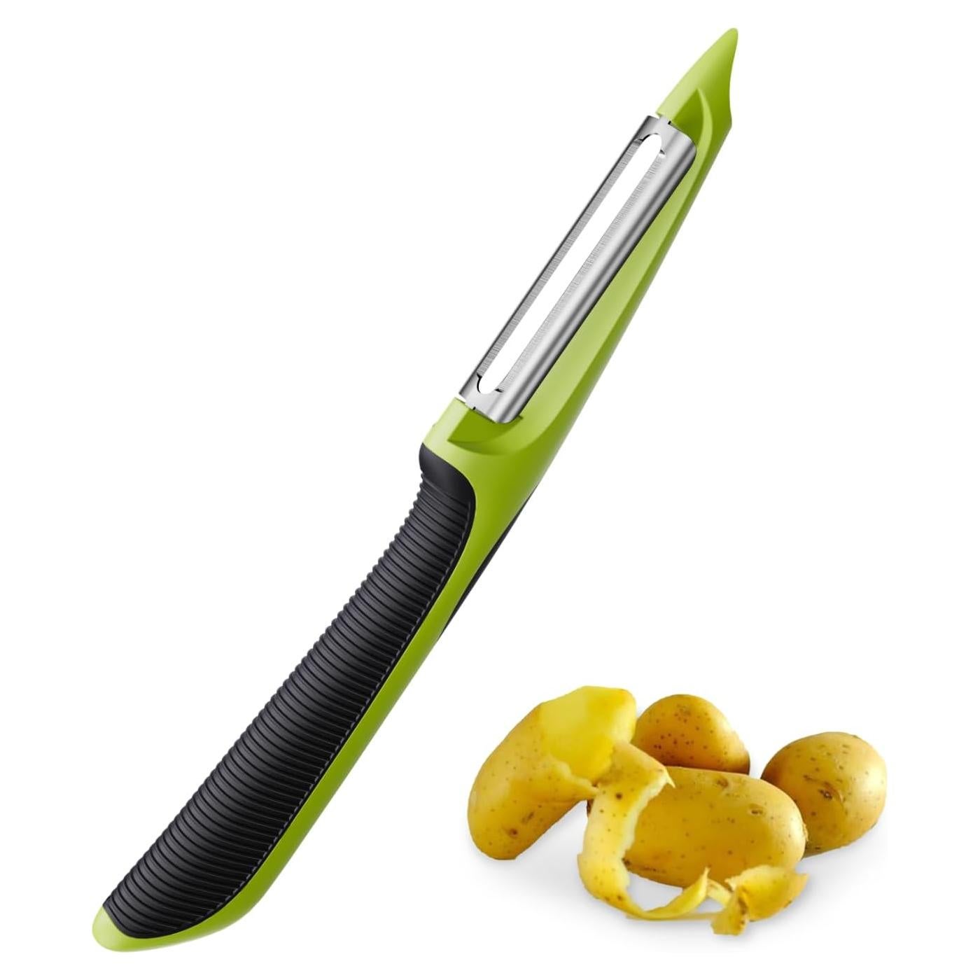 Pelador de Verduras TOAXUUL Ergonómico Antideslizante Verde