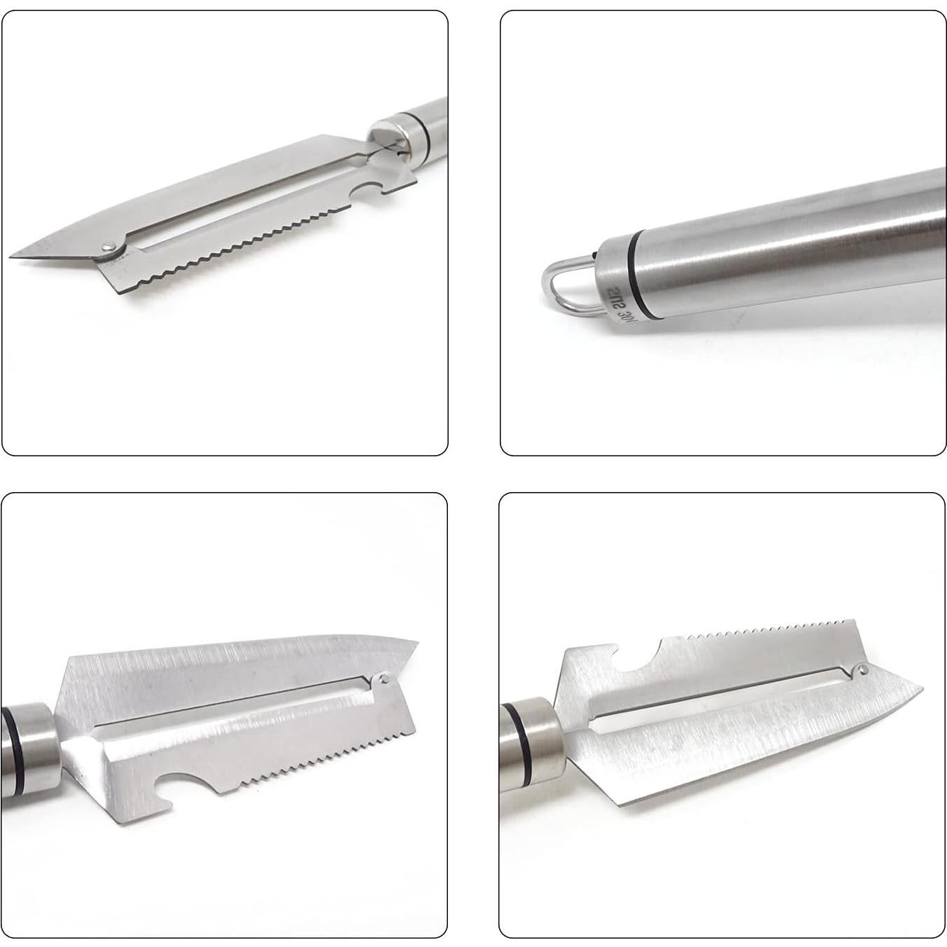 Cuchillo Multifuncional Honbay de Acero Inoxidable 24 cm