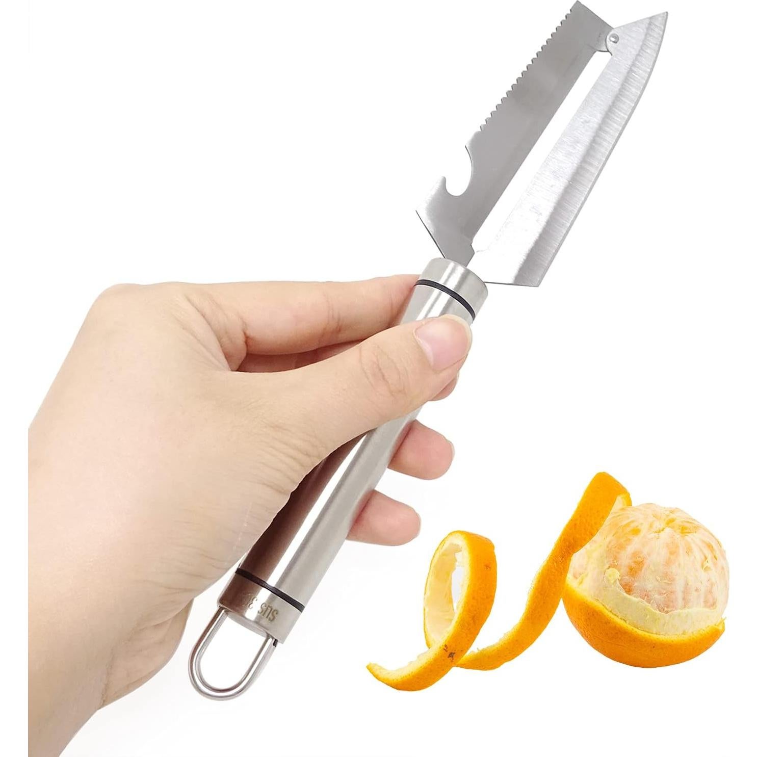 Cuchillo Multifuncional Honbay de Acero Inoxidable 24 cm