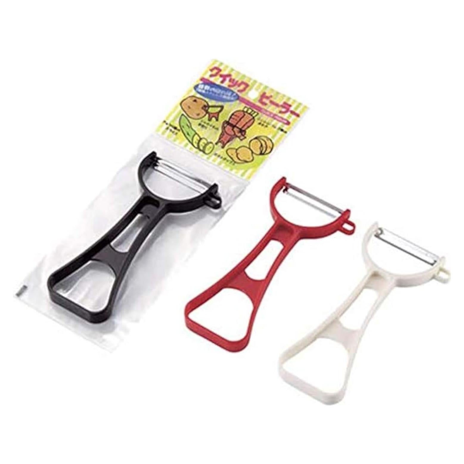 Set de 3 Peladores Japoneses JapanBargain - Acero Carbono, Ergonómicos