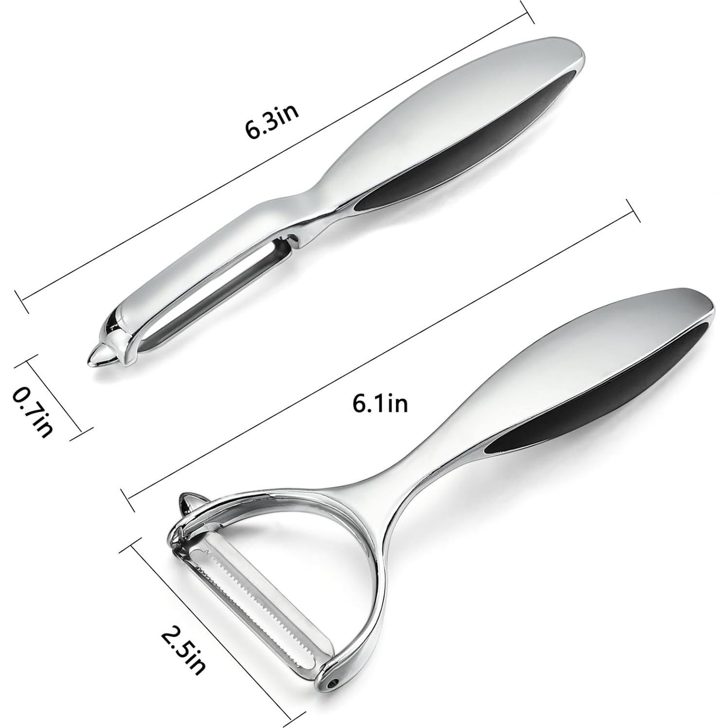 Juego de Peladores de Verduras Beereraver - Acero Inoxidable