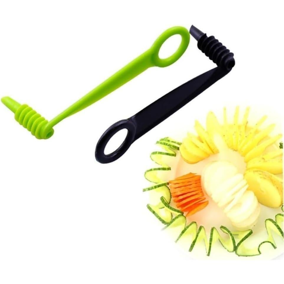 Cortador Espiral Manual Labriciyon Verde para Verduras
