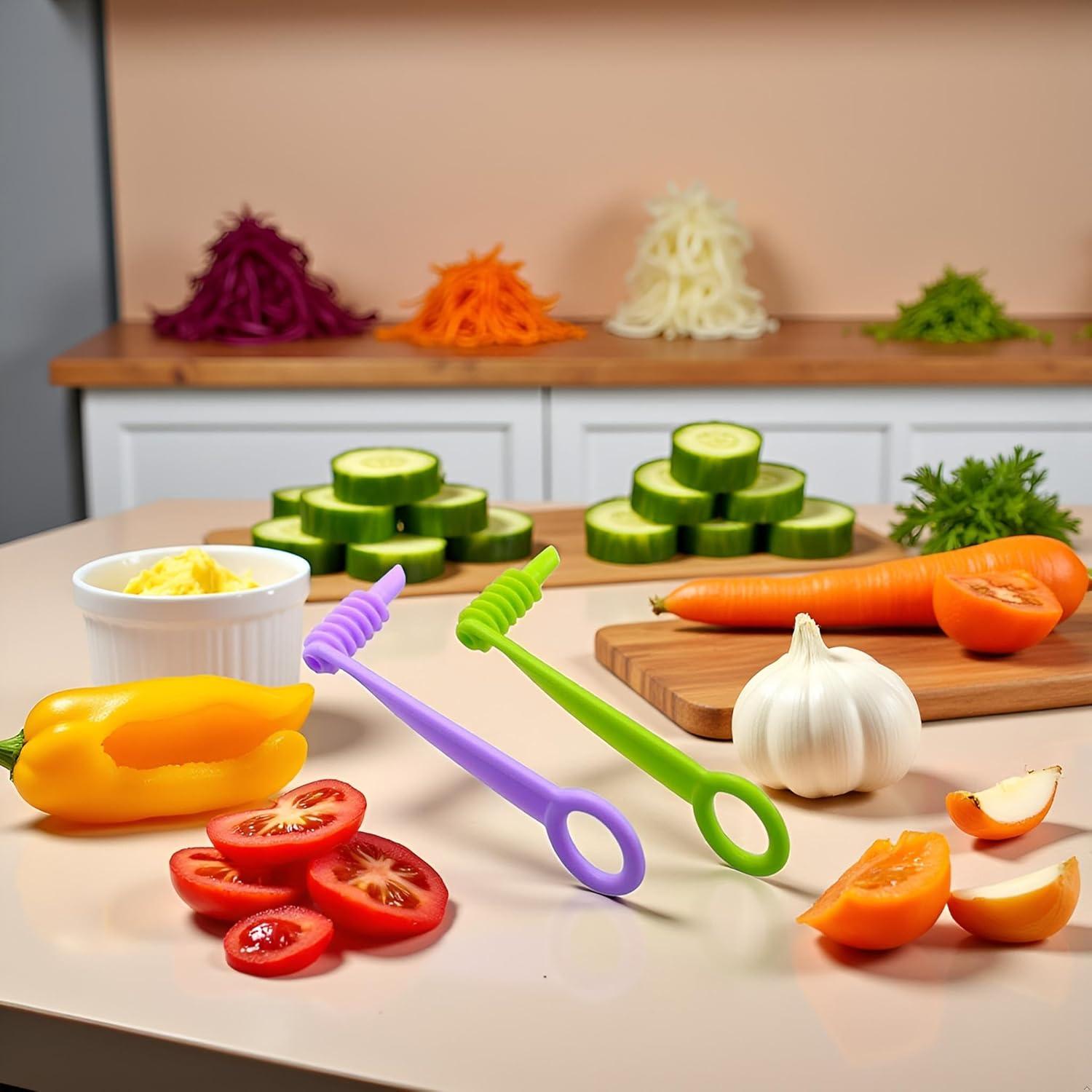 Cortador Espiral Manual Labriciyon Verde para Verduras