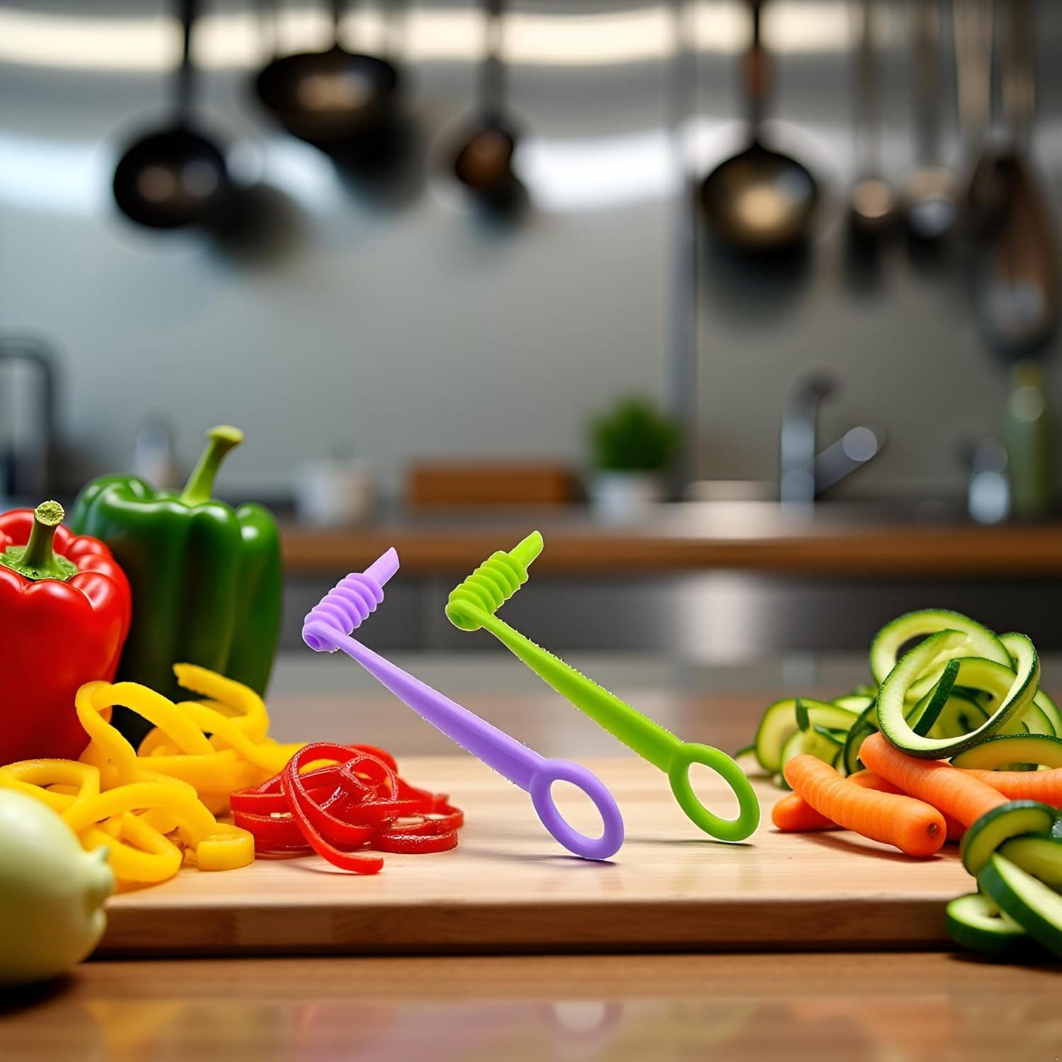 Cortador Espiral Manual Labriciyon Verde para Verduras