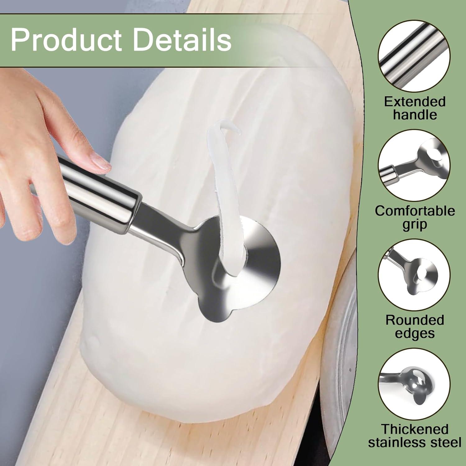 2 Peladores de Cactus Acero Inoxidable LLMSIX 17cm Mango Ergonómico