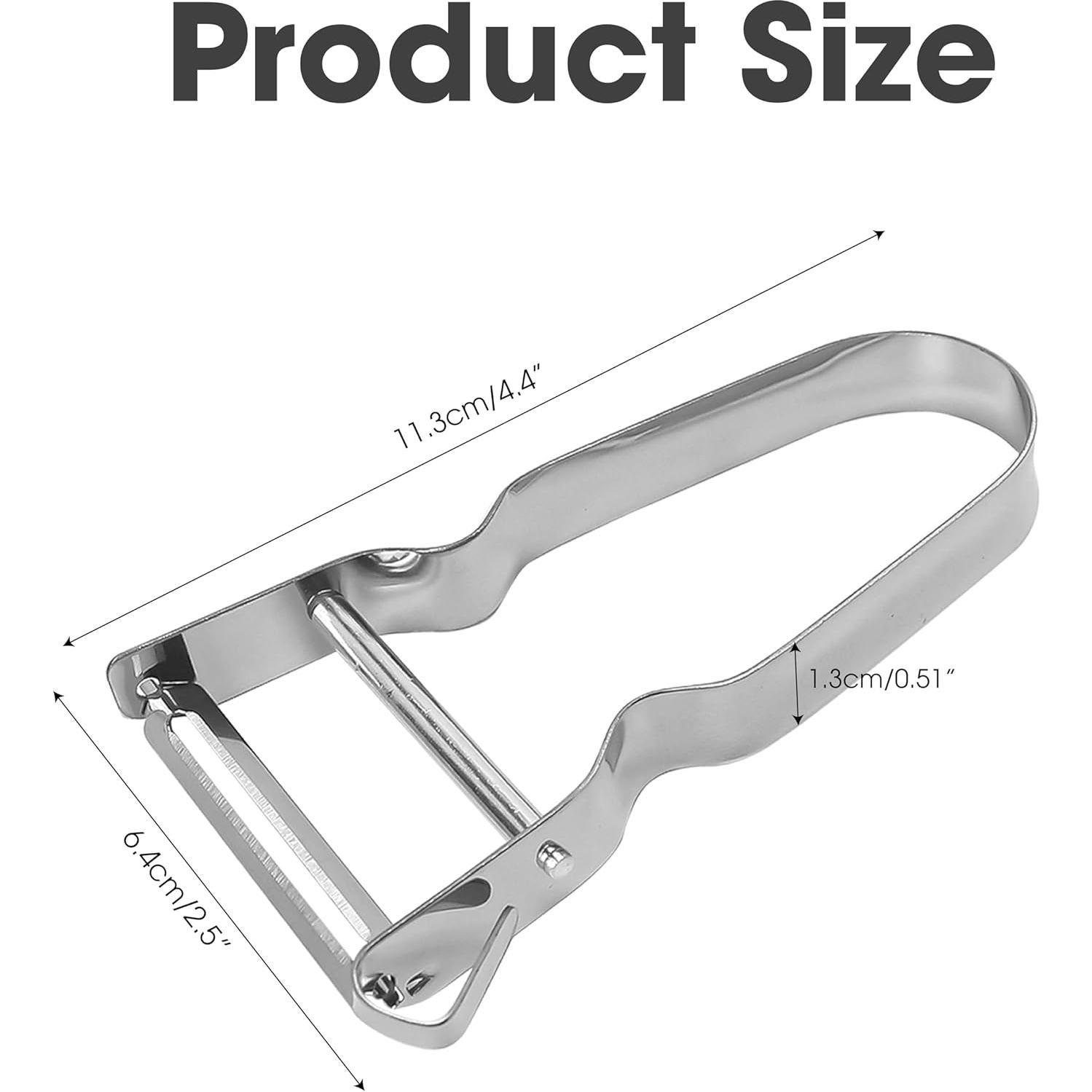 Set de 3 Peladores de Verduras Marsrut - Acero Inoxidable