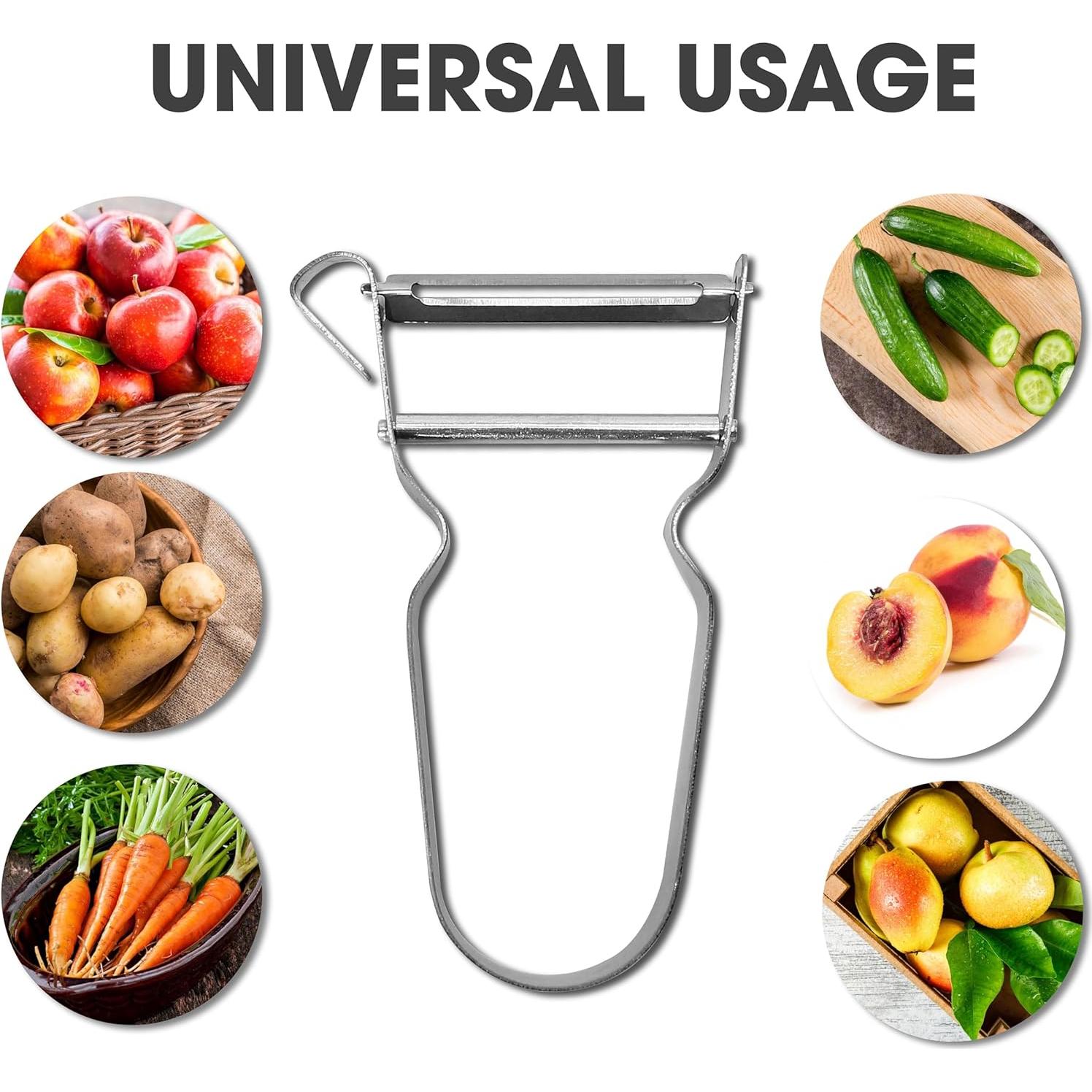 Set de 3 Peladores de Verduras Marsrut - Acero Inoxidable