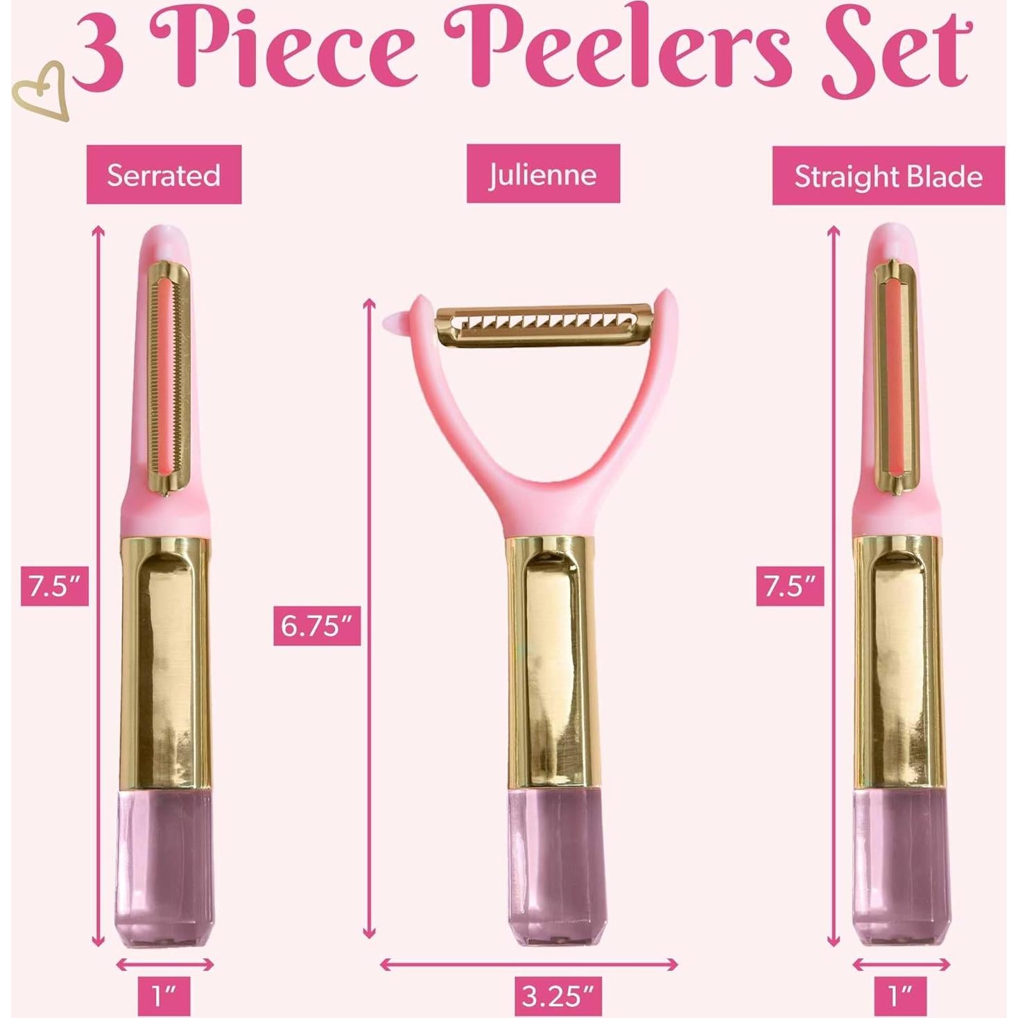 Set de Peladores 3 Piezas Paris Hilton Mango Joya Rosa
